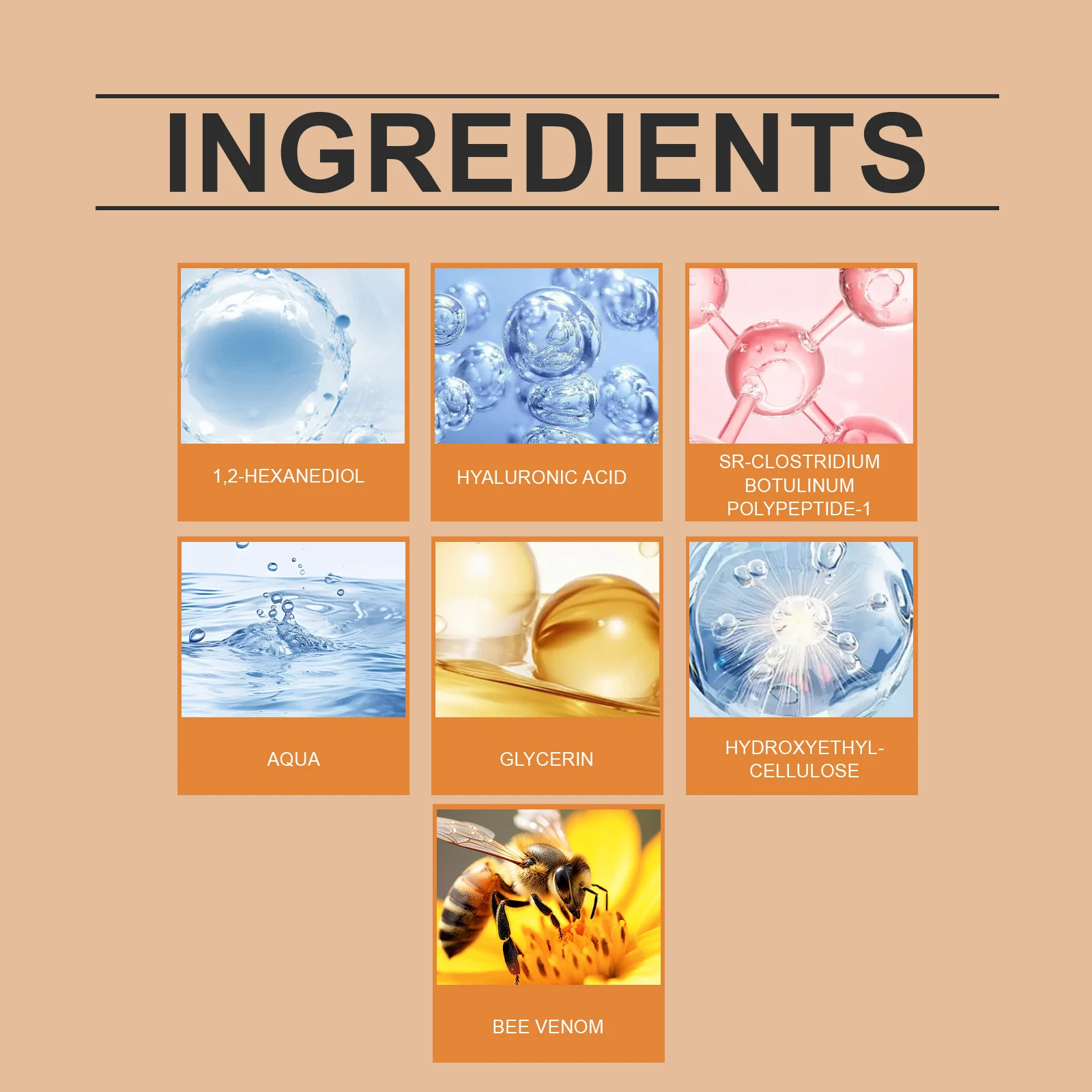 Hoygi Bee Venom Anti-Aging Serum for Reducing Fine Lines and Moisturizing Skin 3 bee venom anti aging serum cih ztsvy5ez desc 3