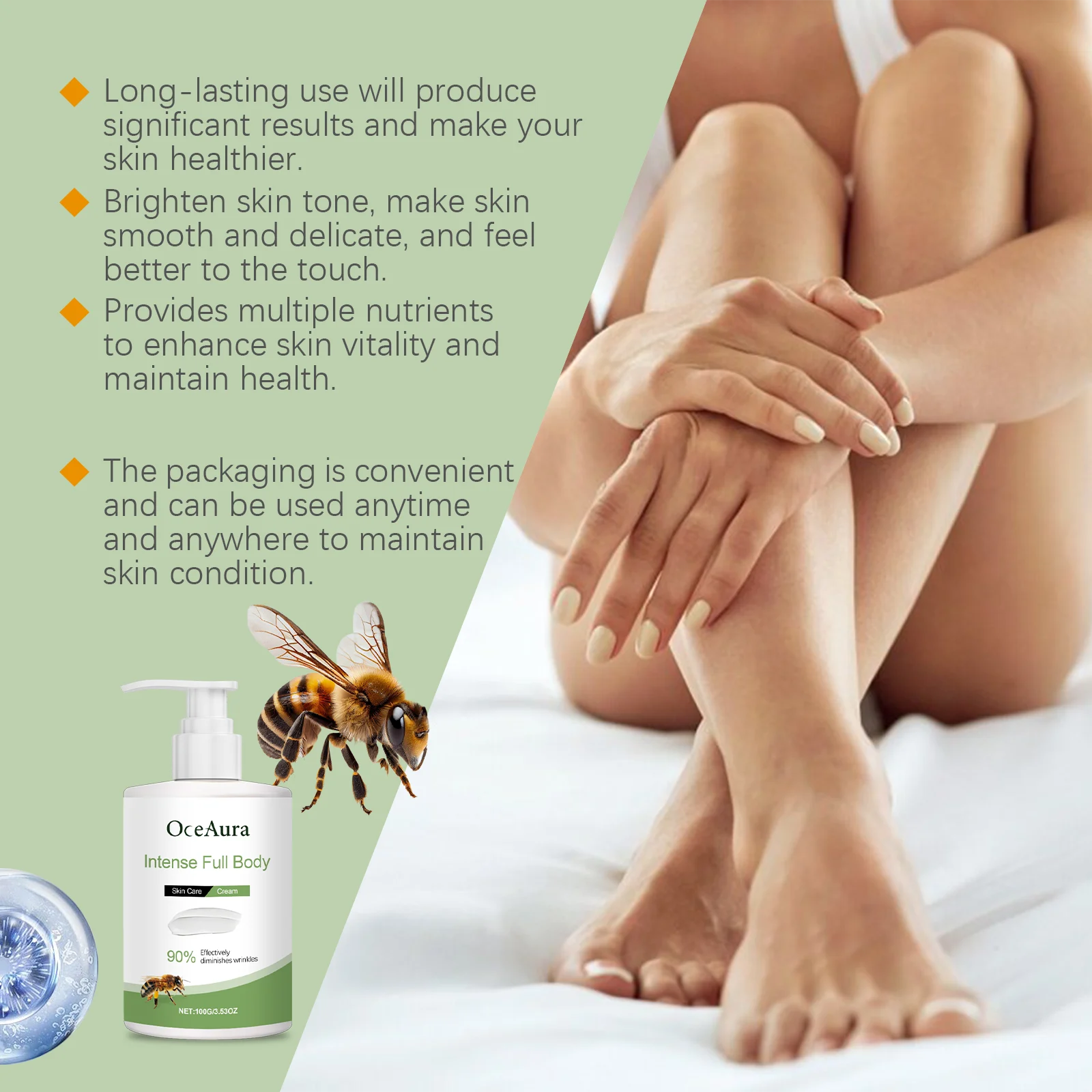 Bee Venom Firming Moisturizer Cream 100g Nourishes Skin & Reduces Wrinkles 5 bee venom firming moisturizer cream 100g cih hrp2vdf9 desc 5