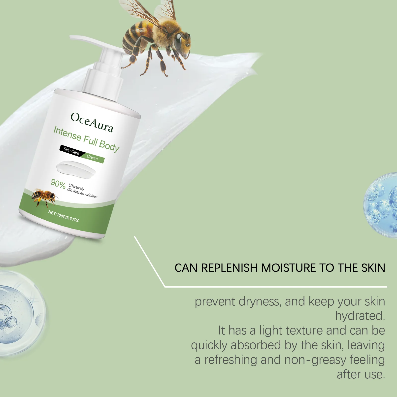 Bee Venom Firming Moisturizer Cream 100g Nourishes Skin & Reduces Wrinkles 7 bee venom firming moisturizer cream 100g cih hrp2vdf9 desc 7