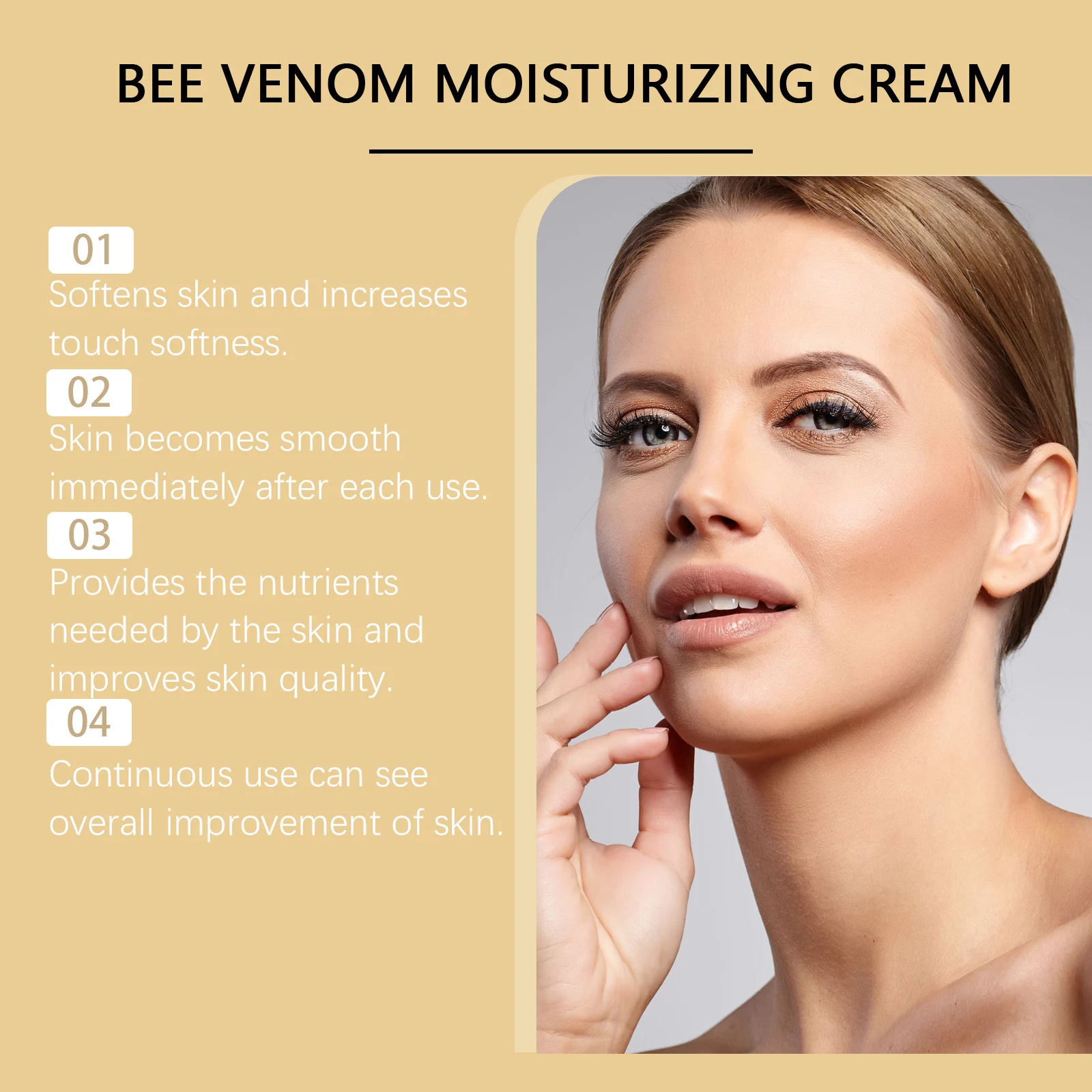 Hoygi Bee Venom Moisturizing Body Cream for Deep Hydration Soft Skin 5 bee venom moisturizing body cream cih 9wzcngfr desc 5