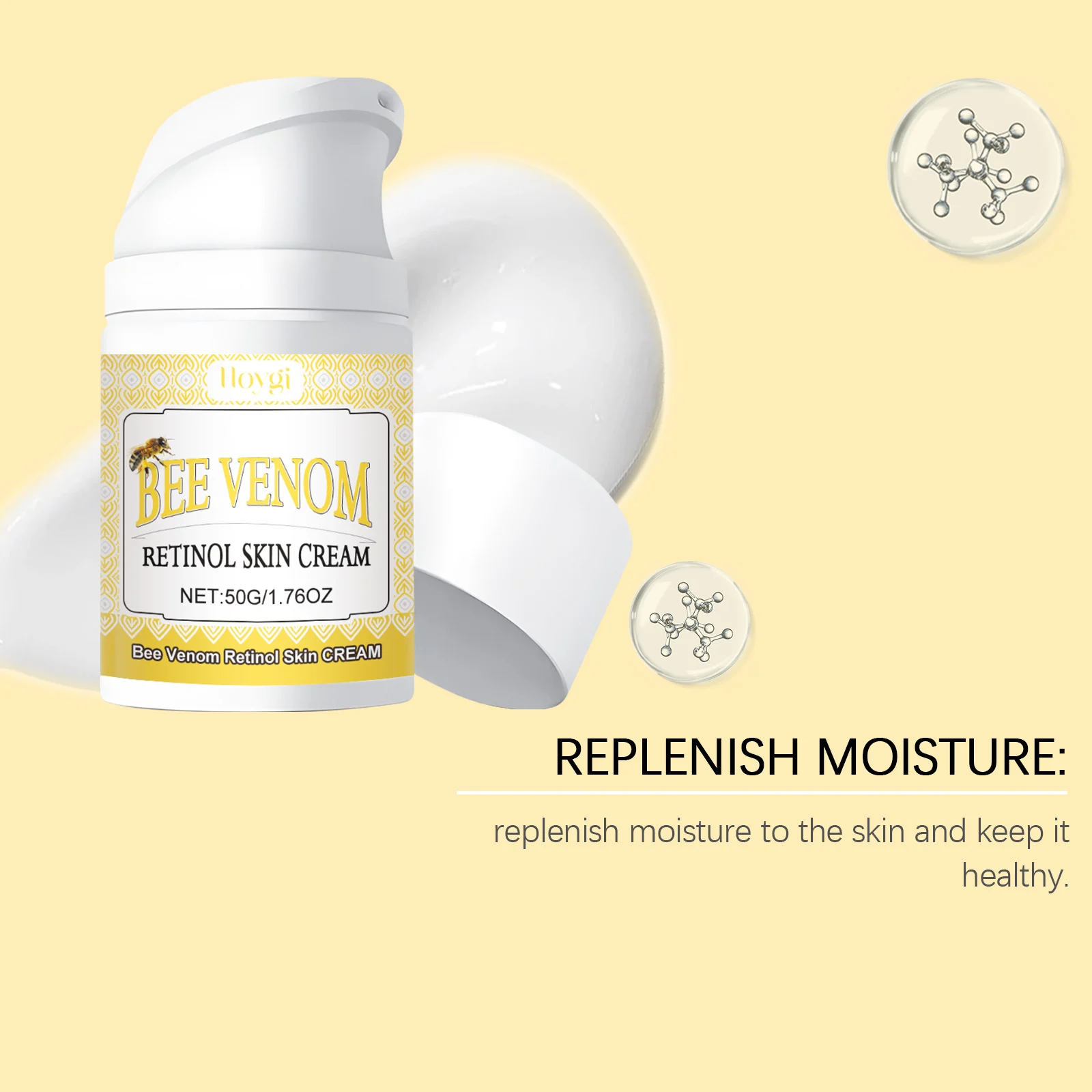 Bee Venom Retinol Skin Cream 50g for Deep Hydration, Anti-Aging & Firming 6 bee venom retinol skin cream 50g cih xku3wesj desc 6
