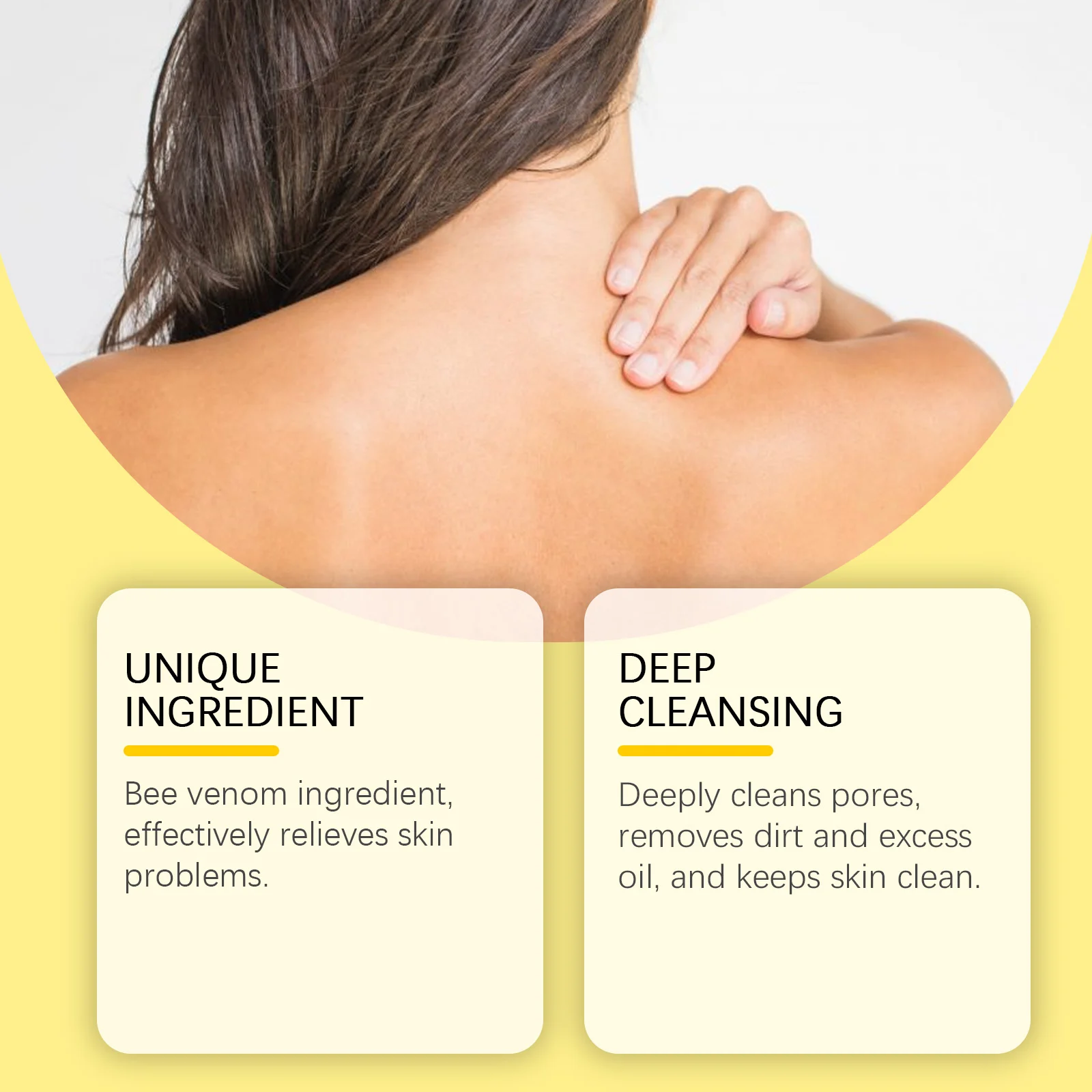 Bee Venom Skin Care Soap Deep Cleansing Moisturizing Body Bar for Skin Repair 100g 8 bee venom skin care soap deep cleansing moisturizing body bar 100g cih aebz74p8 desc 8