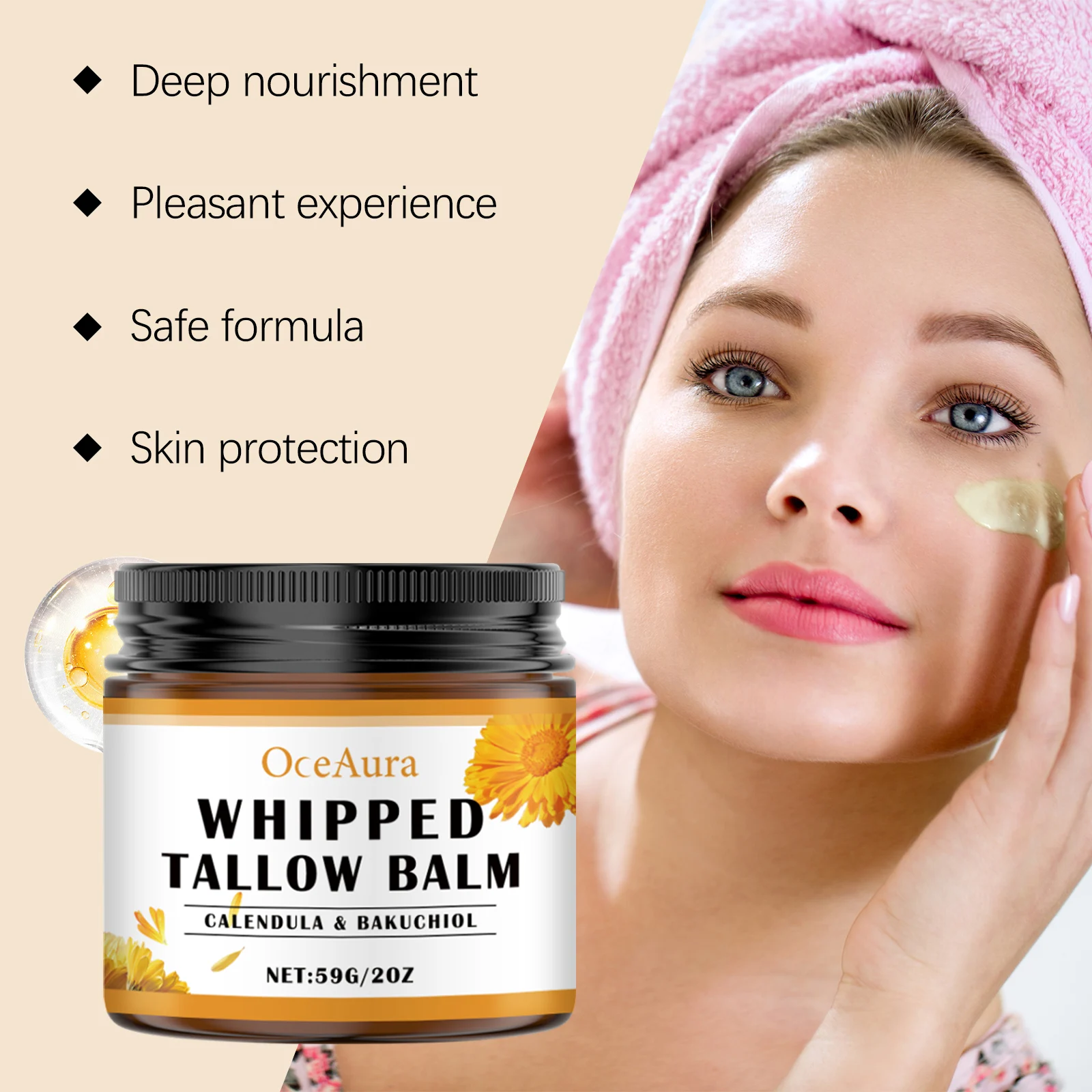 Beef Tallow Moisturizing Balm Deep Nourishment & Long-Lasting Hydration for All Skin Types 59g 5 beef tallow moisturizing balm 59g cih jdju24wu desc 5