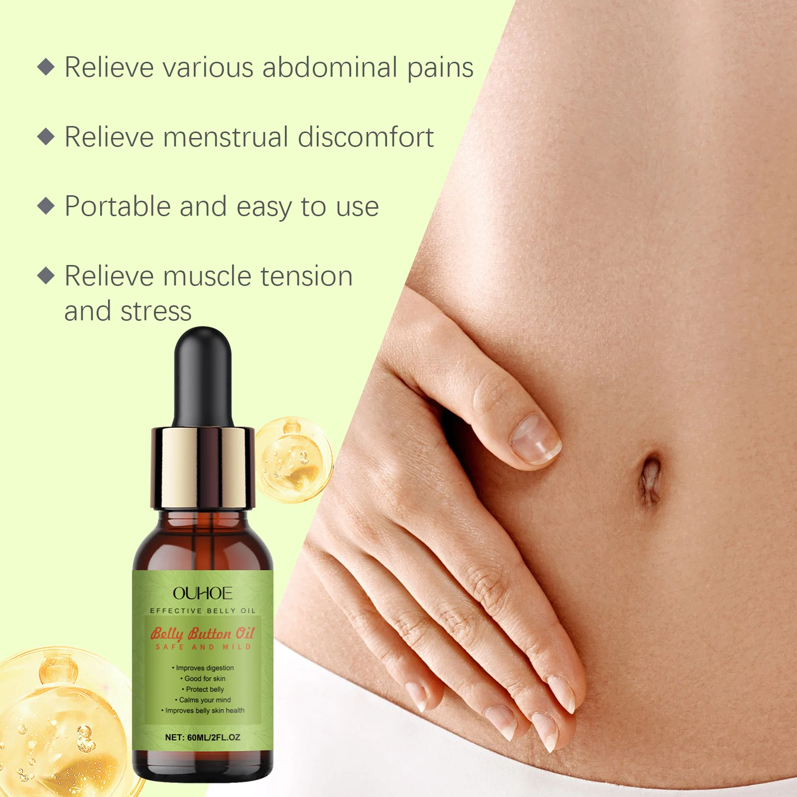 Belly Oil Abdominal Massage & Nourishing Oil for Menstrual Discomfort Relief 60ml 5 belly oil abdominal massage nourishing oil 60ml cih w8zgkrrf desc 5