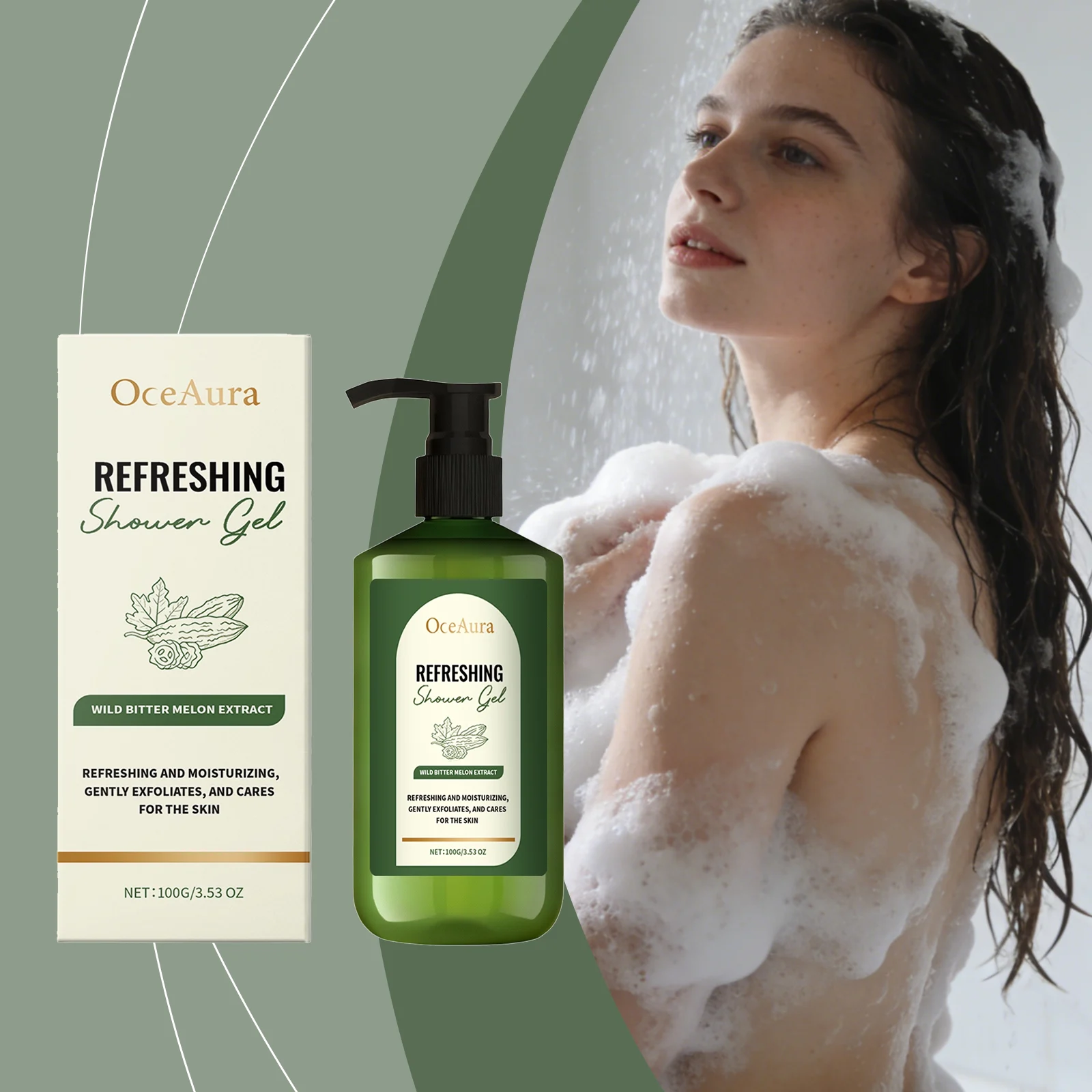 Bitter Melon Refreshing Shower Gel 100g for Gentle Daily Cleansing and Hydration 2 bitter melon refreshing shower gel 100g der dzsr5sgc desc 2