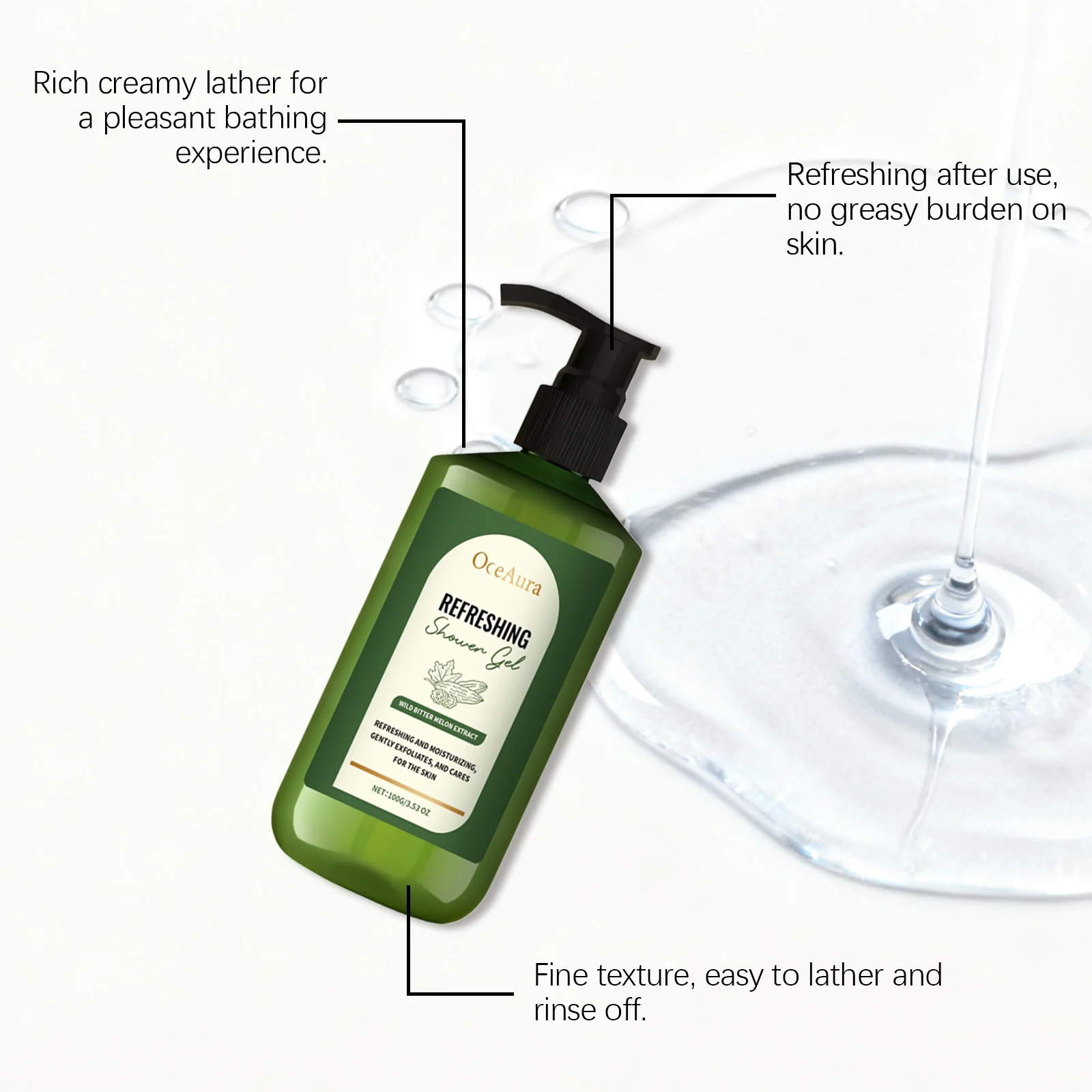 Bitter Melon Refreshing Shower Gel 100g for Gentle Daily Cleansing and Hydration 8 bitter melon refreshing shower gel 100g der dzsr5sgc desc 8