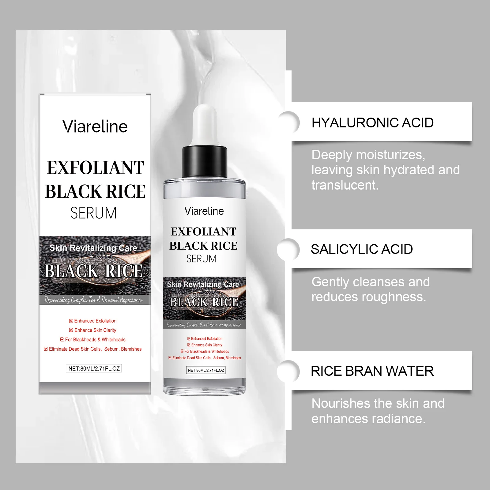 Viareline Black Rice Exfoliating Serum for Clear, Hydrated Skin 5 black rice exfoliating serum der 48qa5aw6 desc 5