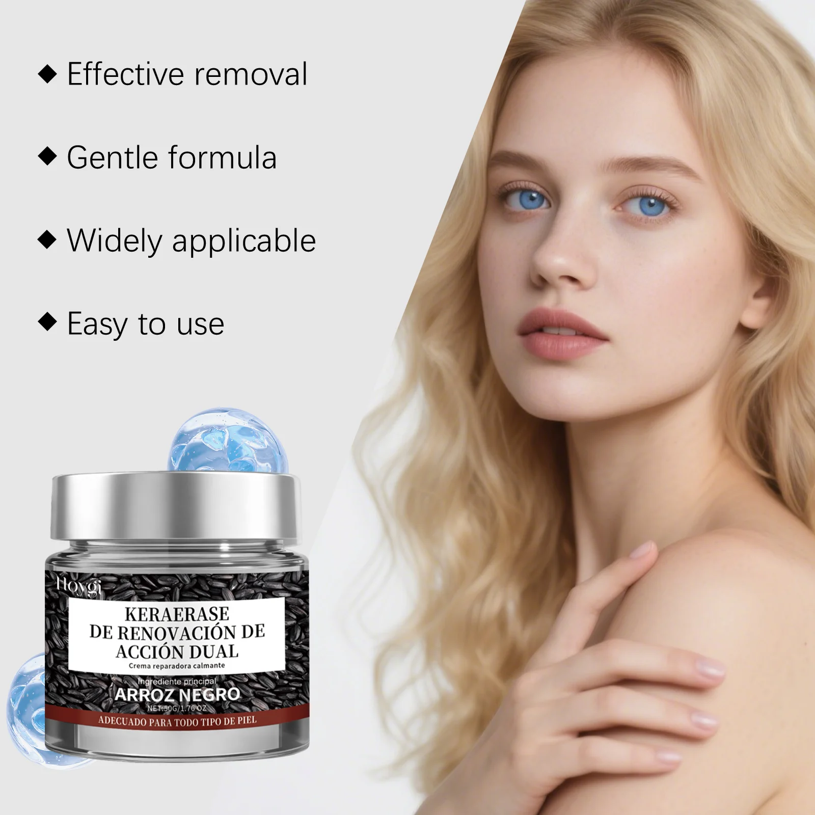 Hoygi Black Rice Soothing Repair Cream for Wart & Mole Removal, Gentle & Effective Formula 6 black rice soothing repair cream der z8s5y8u2 desc 6