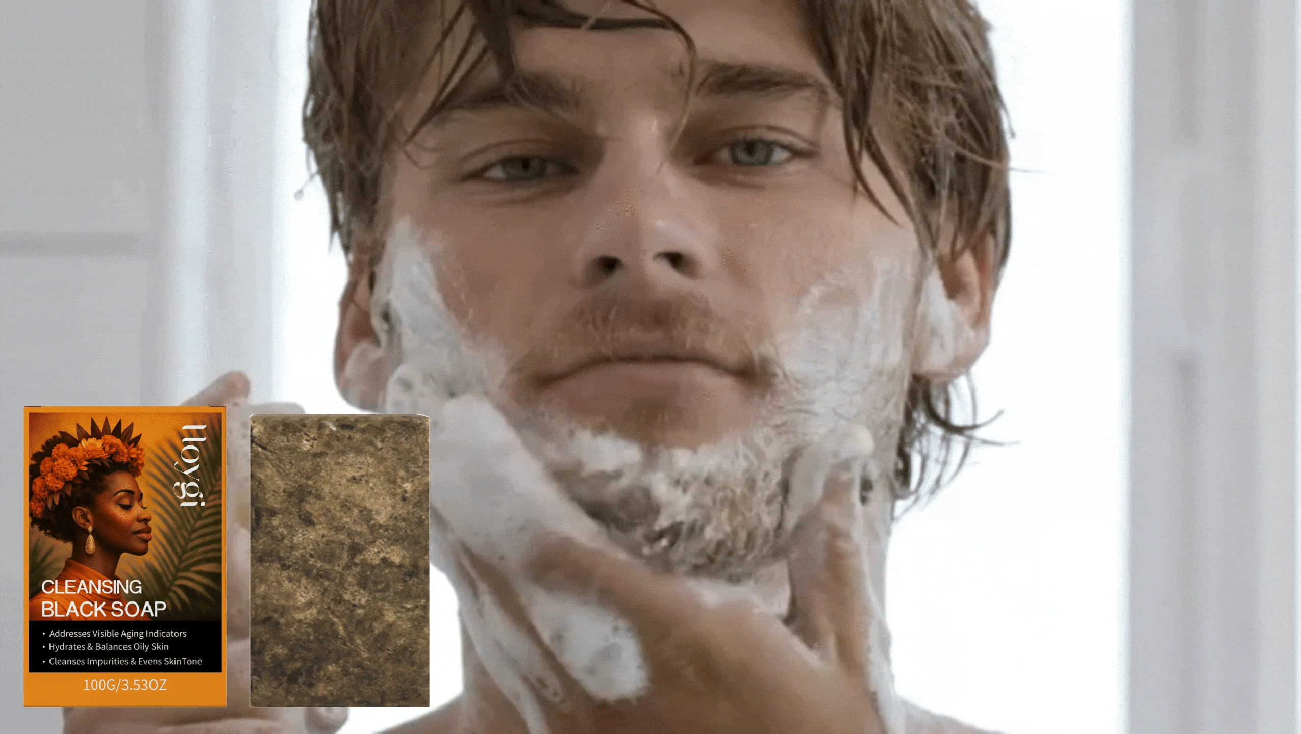 Black Soap Body Cleansing Bar Hydrates Balances Oily Skin Brightens Complexion 100g 1 black soap body cleansing bar hydrates balances oily skin brightens complexion 100g cih 2dsvdagu desc 1