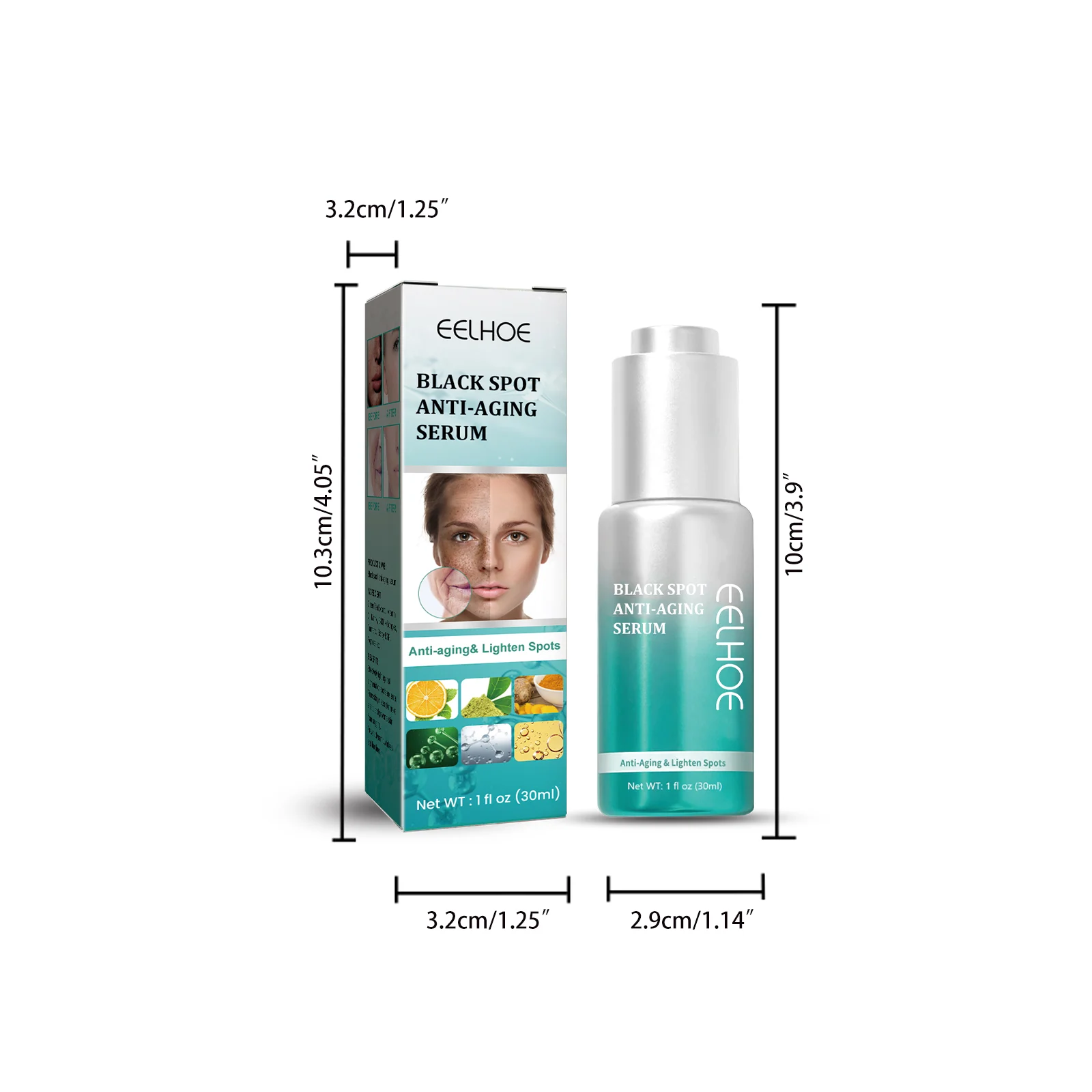 Black Spot Anti-Aging Serum 30ml, Fades Dark Spots & Fine Lines, Deeply Moisturizes & Firms Skin 1 black spot anti aging serum 30ml cih 7kf9jdug desc 1