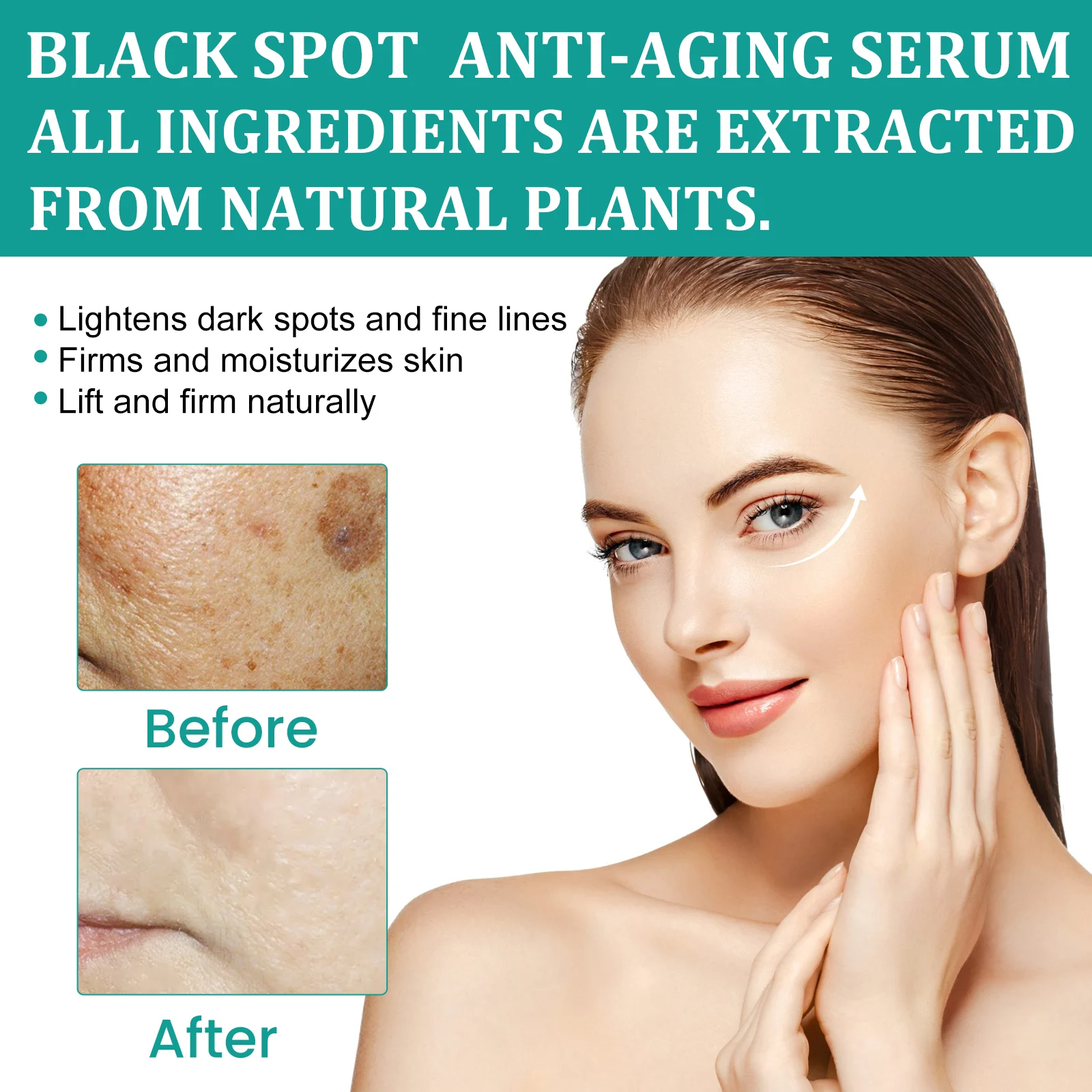 Black Spot Anti-Aging Serum 30ml, Fades Dark Spots & Fine Lines, Deeply Moisturizes & Firms Skin 6 black spot anti aging serum 30ml cih 7kf9jdug desc 6