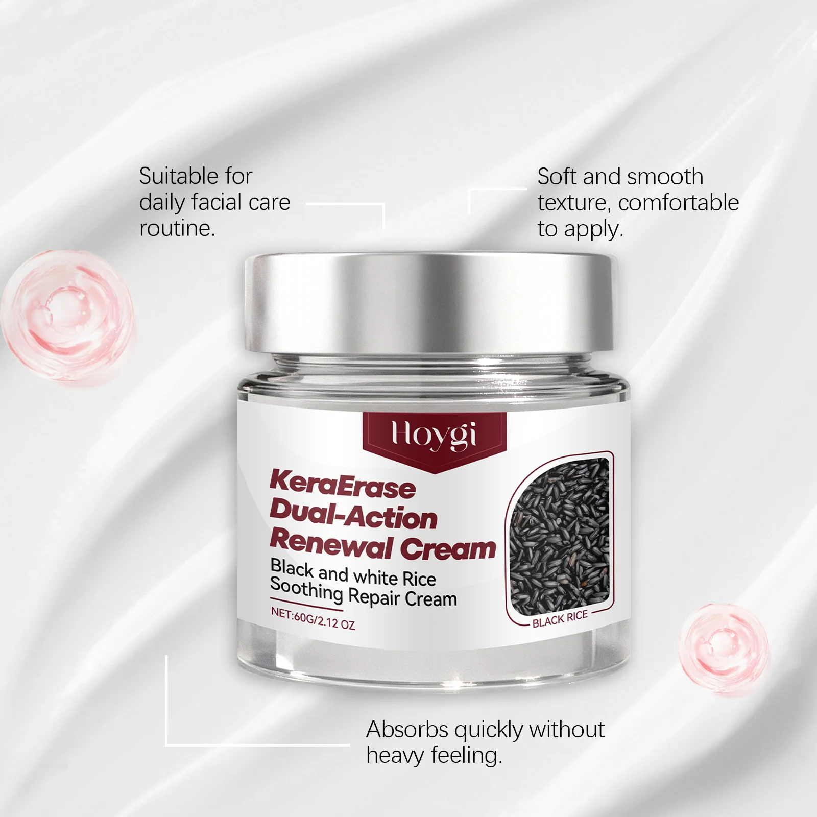 Hoygi Black and White Rice Renewal Cream - Dual Action Skin Tag Remover & Soothing Moisturizer 6 black white rice renewal cream der 75b999x2 desc 6