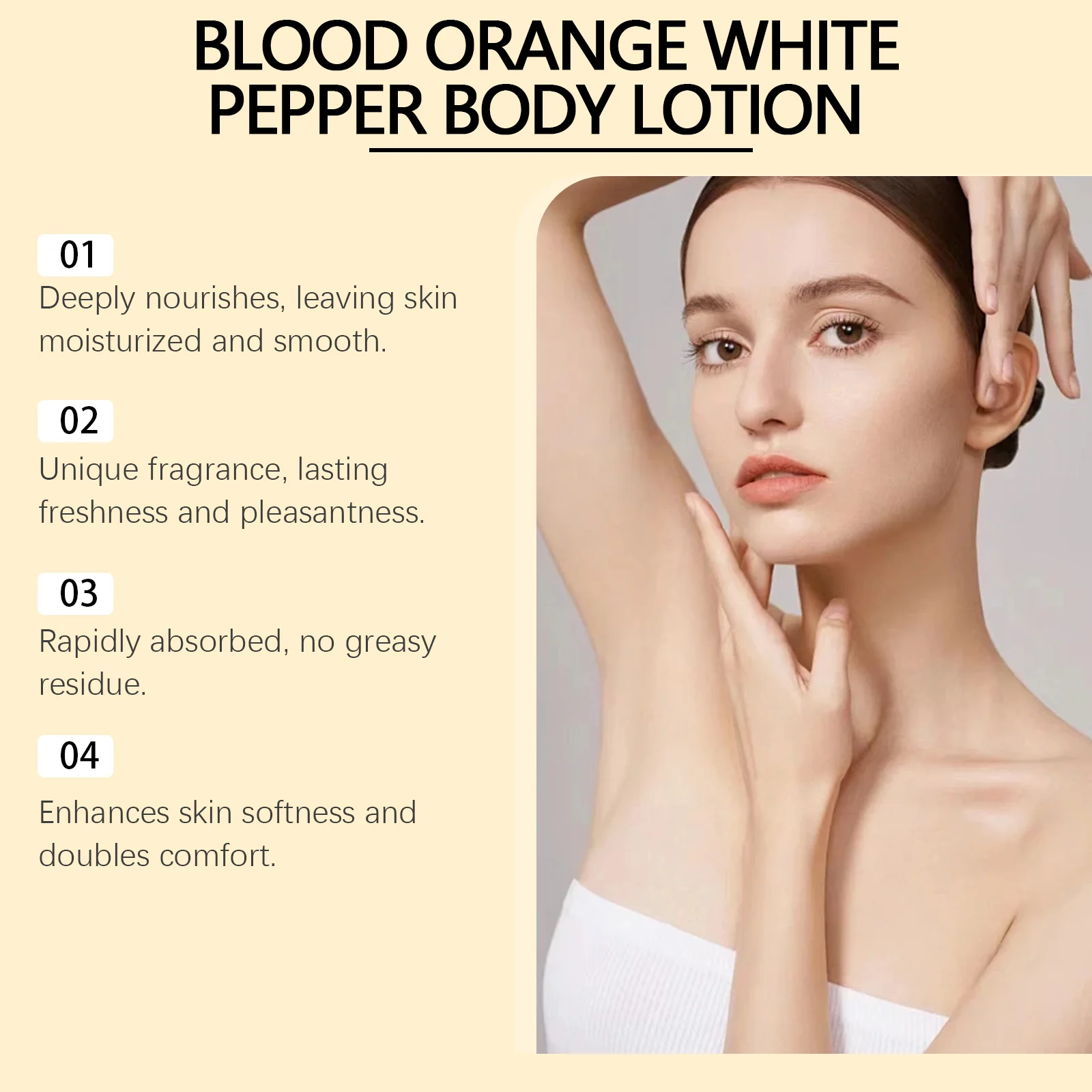 Viareline Blood Orange & White Pepper Body Lotion - Maximum Moisture Cream - Lightweight & Non-Greasy 10 blood orange white pepper body lotion cih ftmy2qa2 desc 10