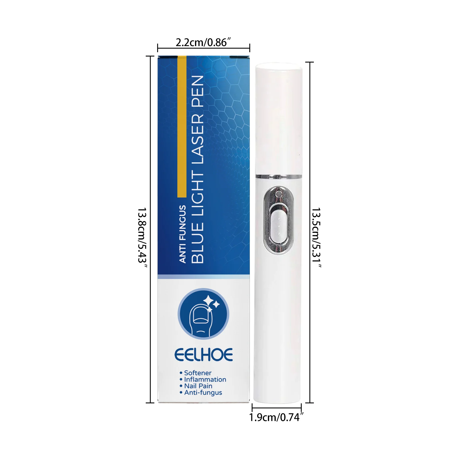 Blue Light Nail Fungus Treatment Pen Gentle Care Nail Restoration Anti-Fungal Device 1 blue light nail fungus treatment pen cih n8ky8drr desc 1