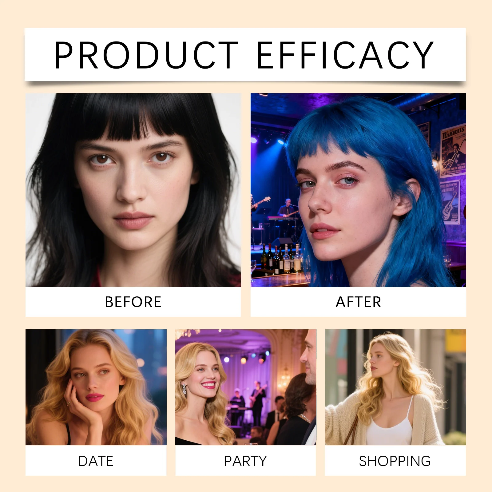 Blue Temporary Hair Color Spray 30ml for Instant Volume & Moisture 9 blue temporary hair color spray 30ml der 85dke7th desc 9