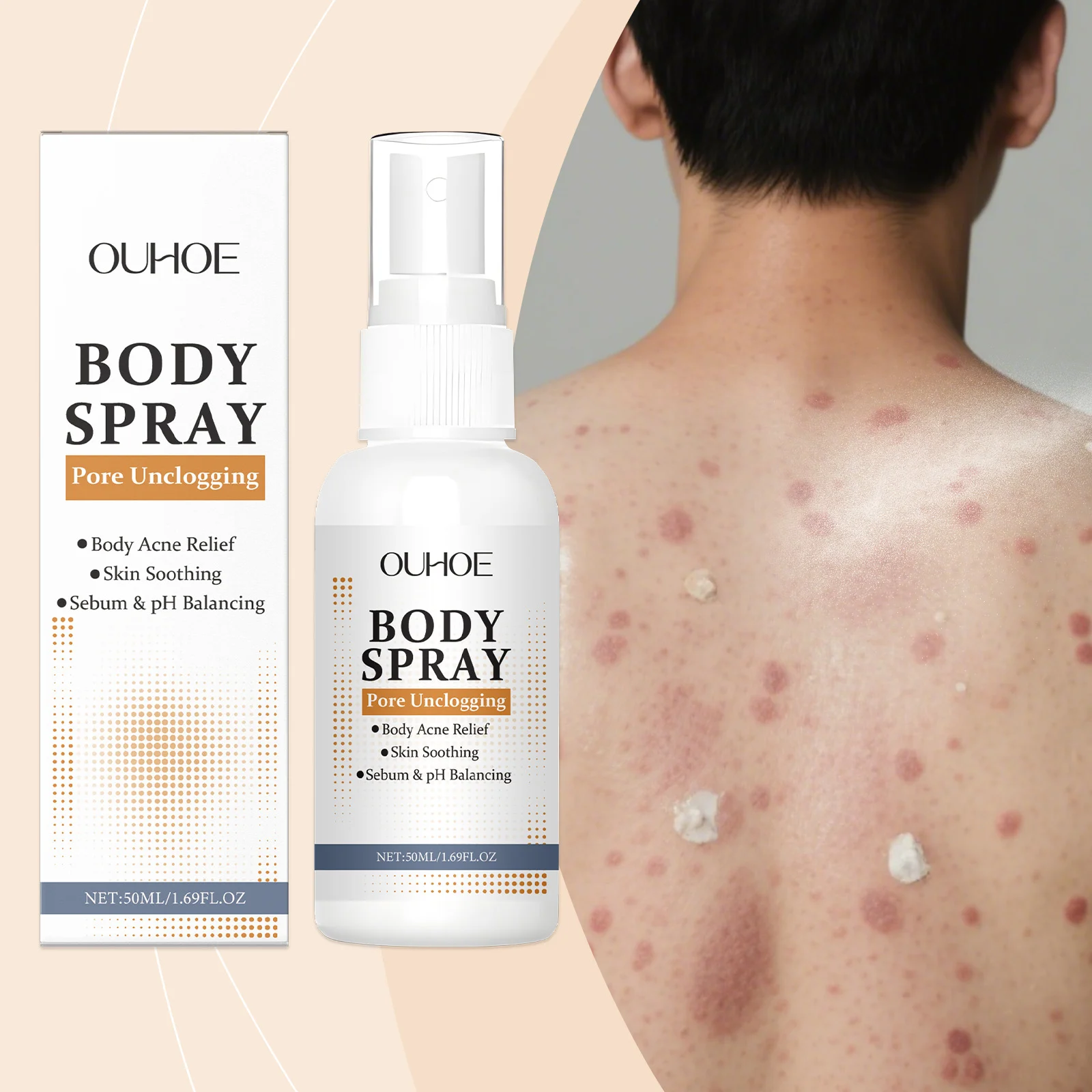 Body Care Spray for Acne Prone Skin, Pore Unclogging & Sebum Balancing Spray 50ml 2 body care spray acne prone skin pore unclogging sebum balancing 50ml der 6cx9qxrw desc 2
