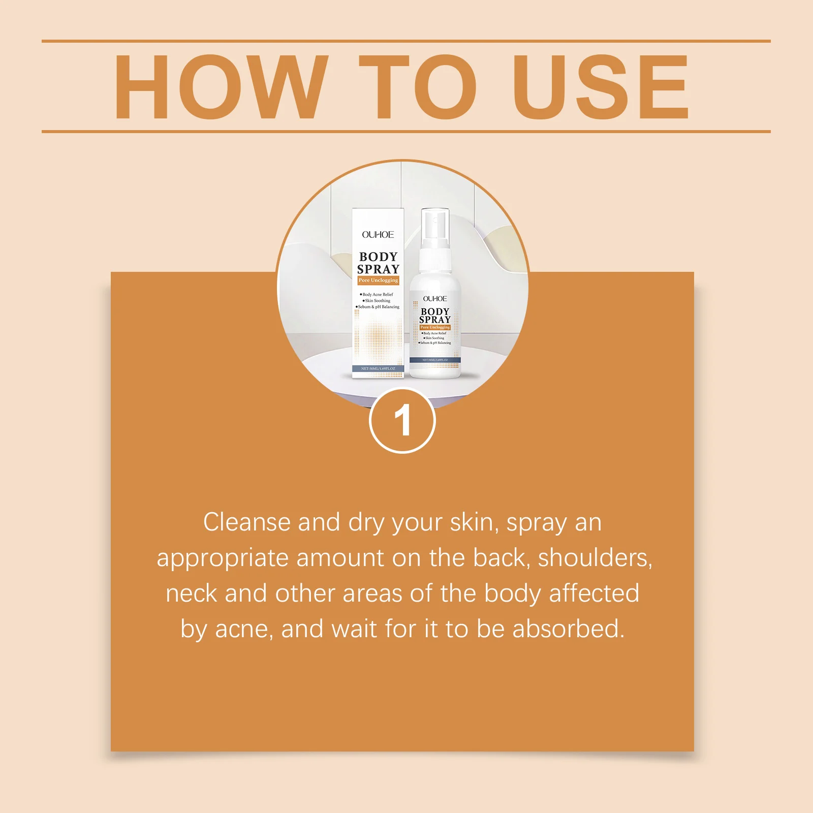 Body Care Spray for Acne Prone Skin, Pore Unclogging & Sebum Balancing Spray 50ml 4 body care spray acne prone skin pore unclogging sebum balancing 50ml der 6cx9qxrw desc 4