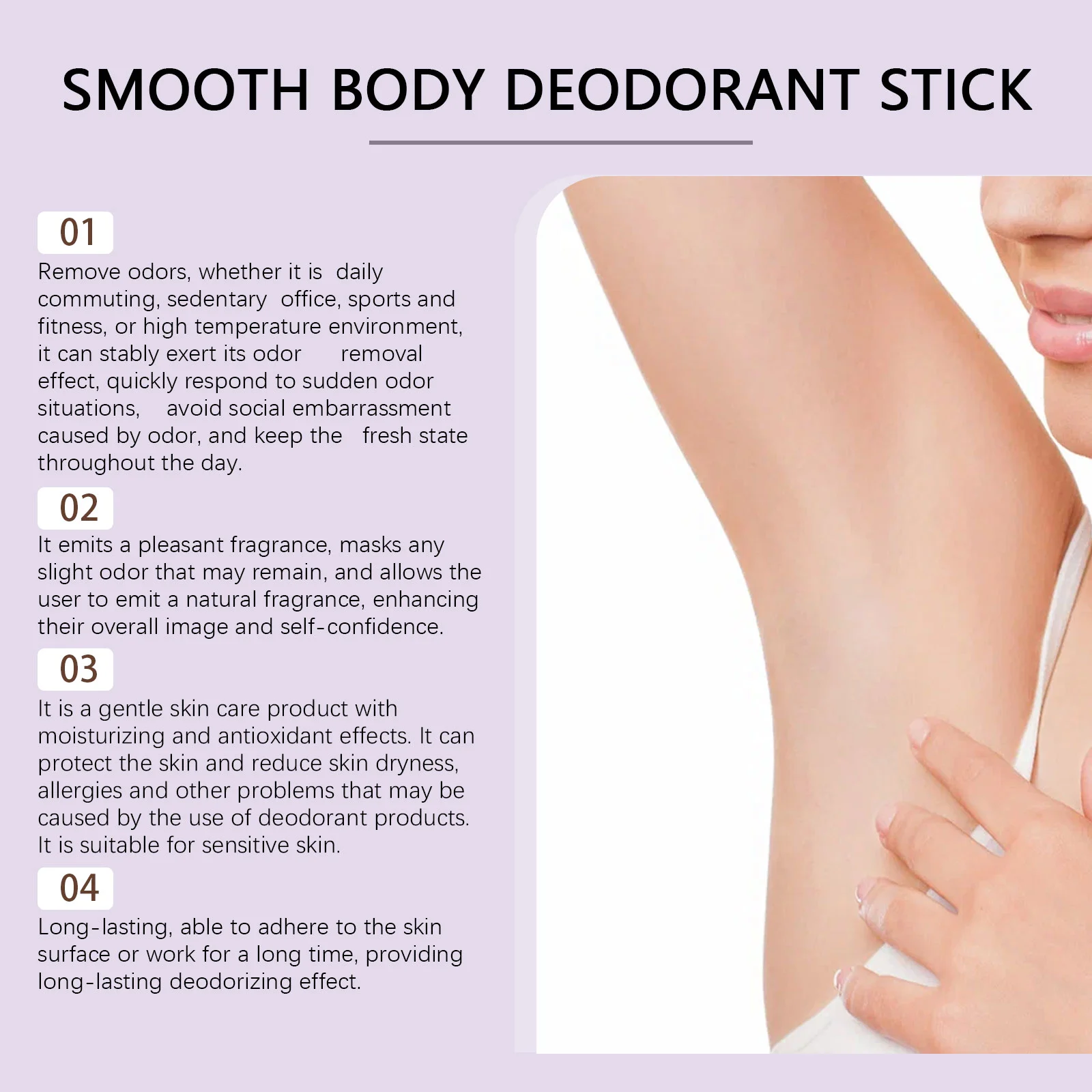 Body Deodorant Stick Gentle Odor Neutralizer Portable Fresh Long-Lasting Non-Sticky 75g 9 body deodorant stick gentle odor neutralizer portable der cf5uyytw desc 9