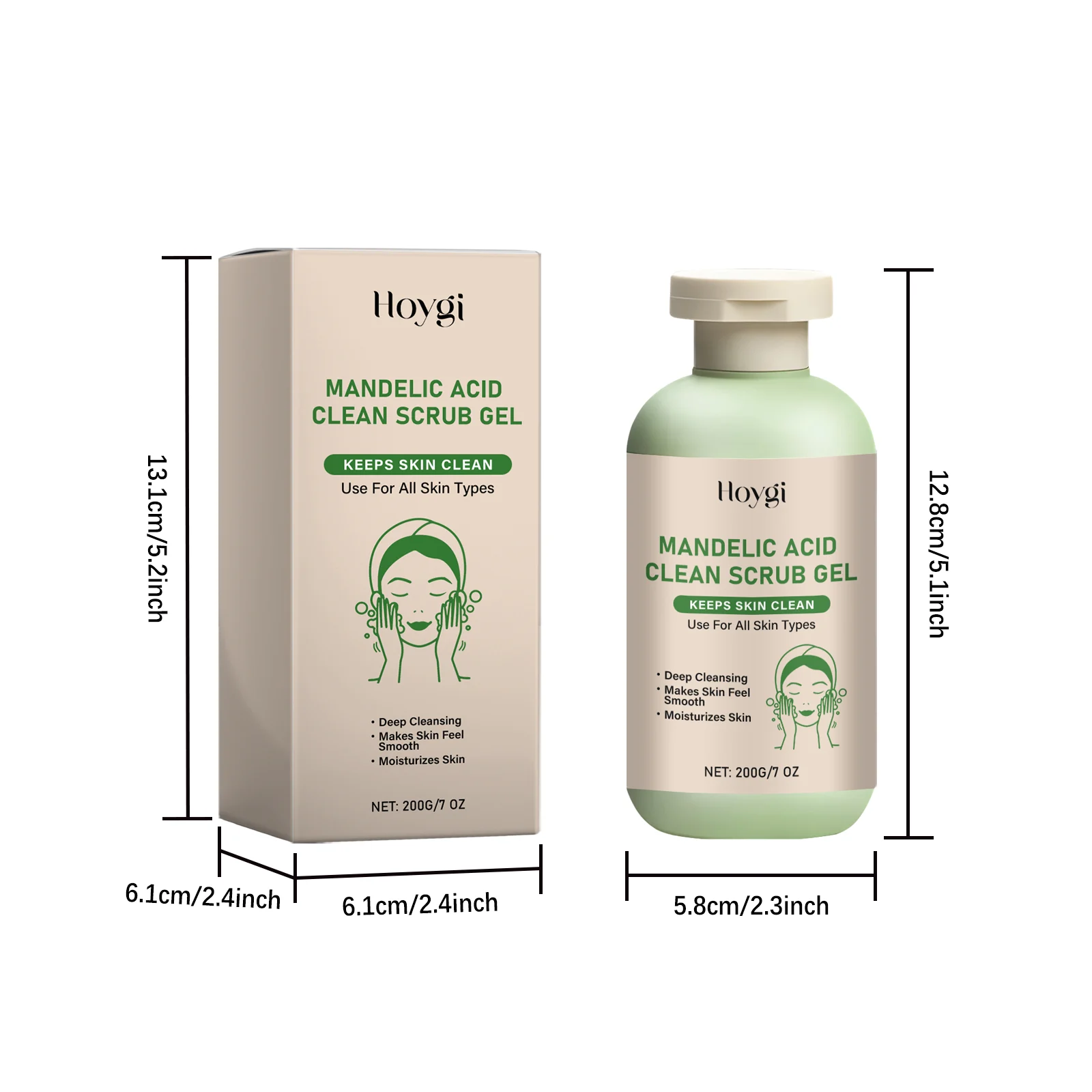 Body Exfoliating Gel Deep Cleansing Hydrating Gentle Scrub Removes Dead Skin Cleans Pores 1 body exfoliating gel deep cleansing hydrating 200g cih kp2h2zpz desc 1