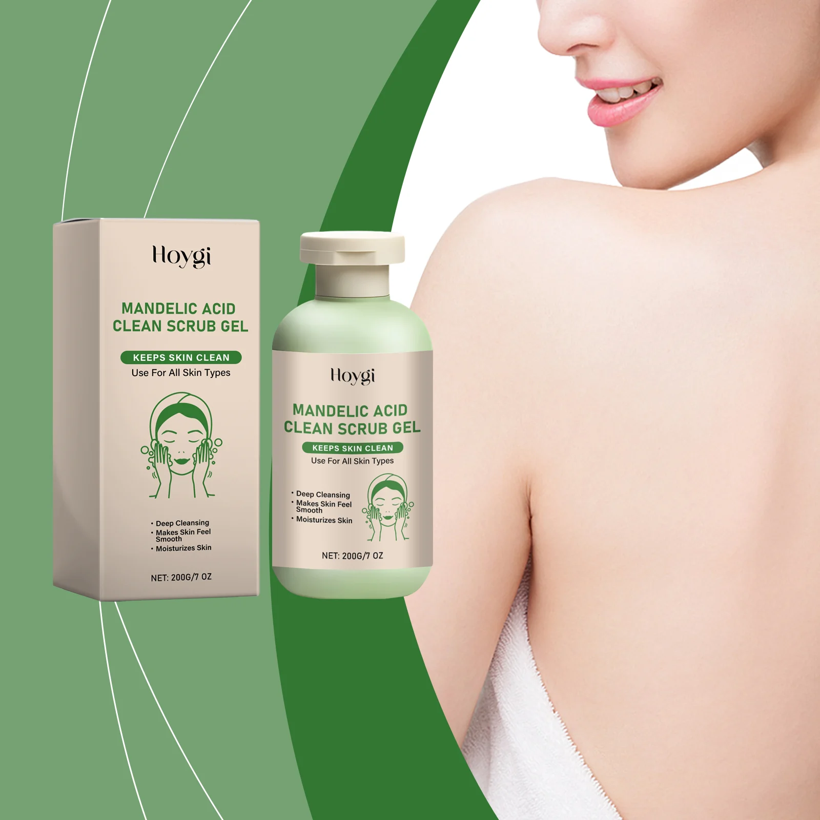 Body Exfoliating Gel Deep Cleansing Hydrating Gentle Scrub Removes Dead Skin Cleans Pores 2 body exfoliating gel deep cleansing hydrating 200g cih kp2h2zpz desc 2