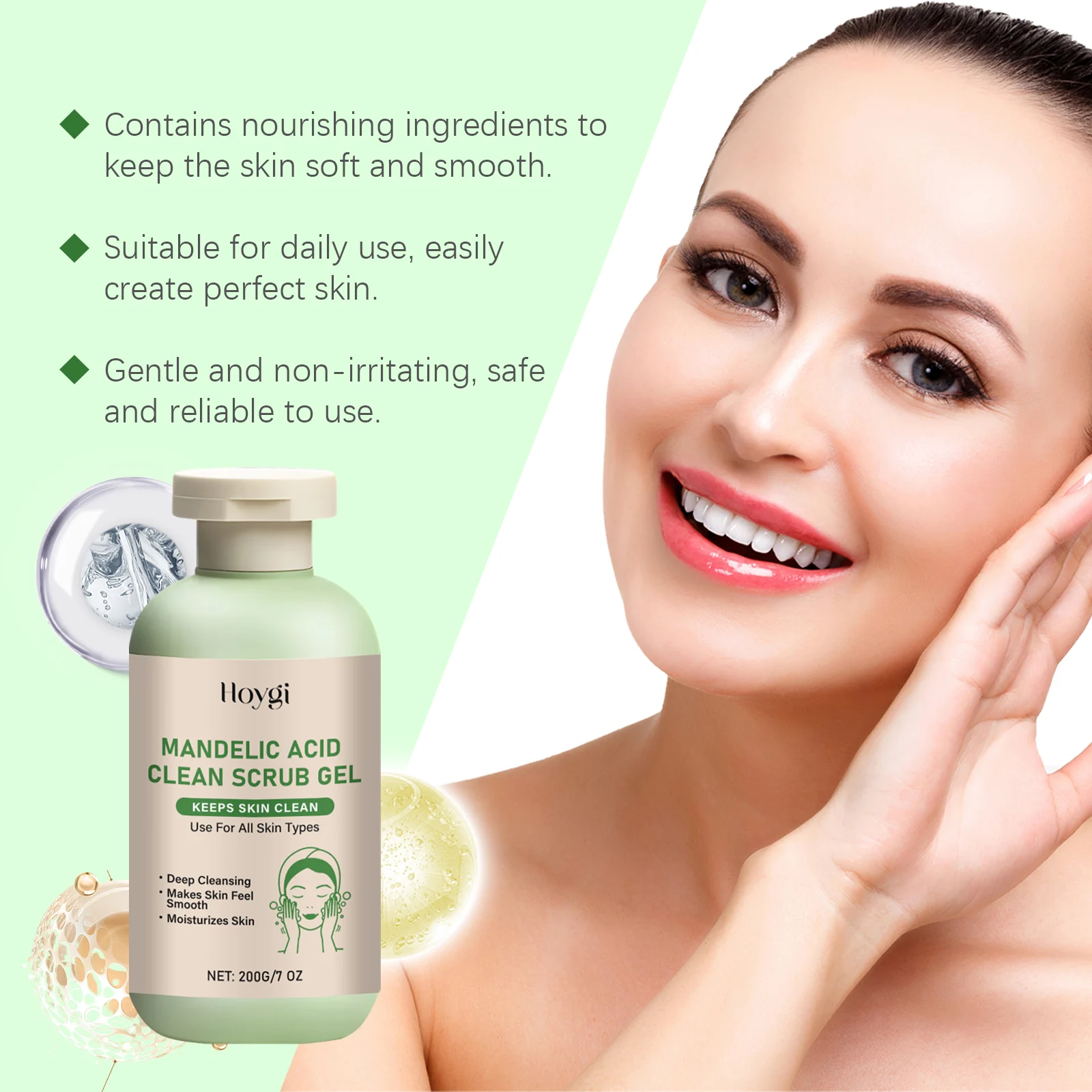 Body Exfoliating Gel Deep Cleansing Hydrating Gentle Scrub Removes Dead Skin Cleans Pores 5 body exfoliating gel deep cleansing hydrating 200g cih kp2h2zpz desc 5