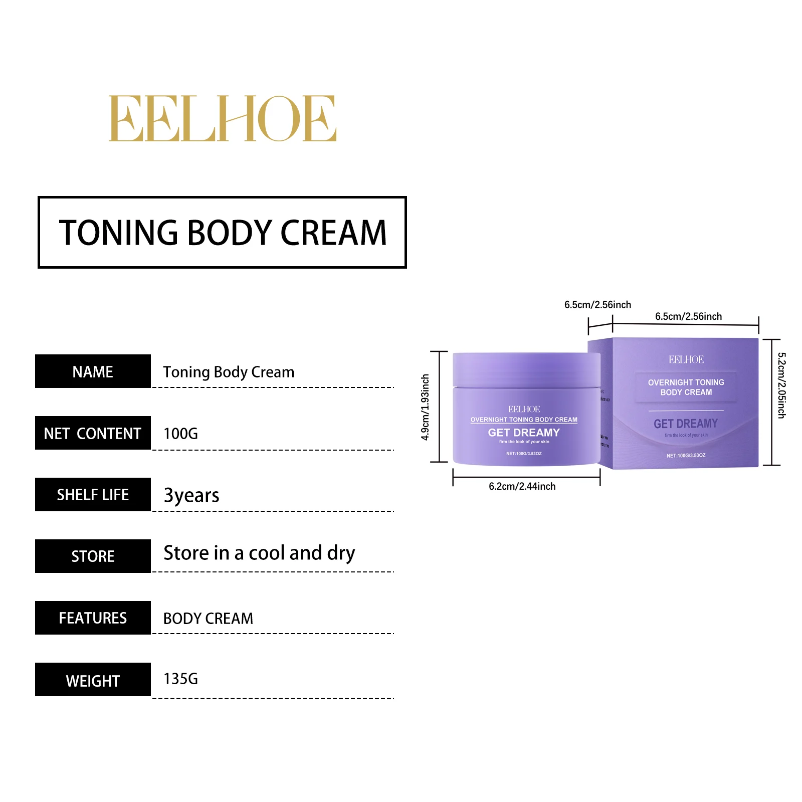 Body Firming Cream 100g - Tightening & Nourishing Night Cream for Smooth Skin & Contoured Body Lines 1 body firming cream 100g cih b8uxf5ga desc 1