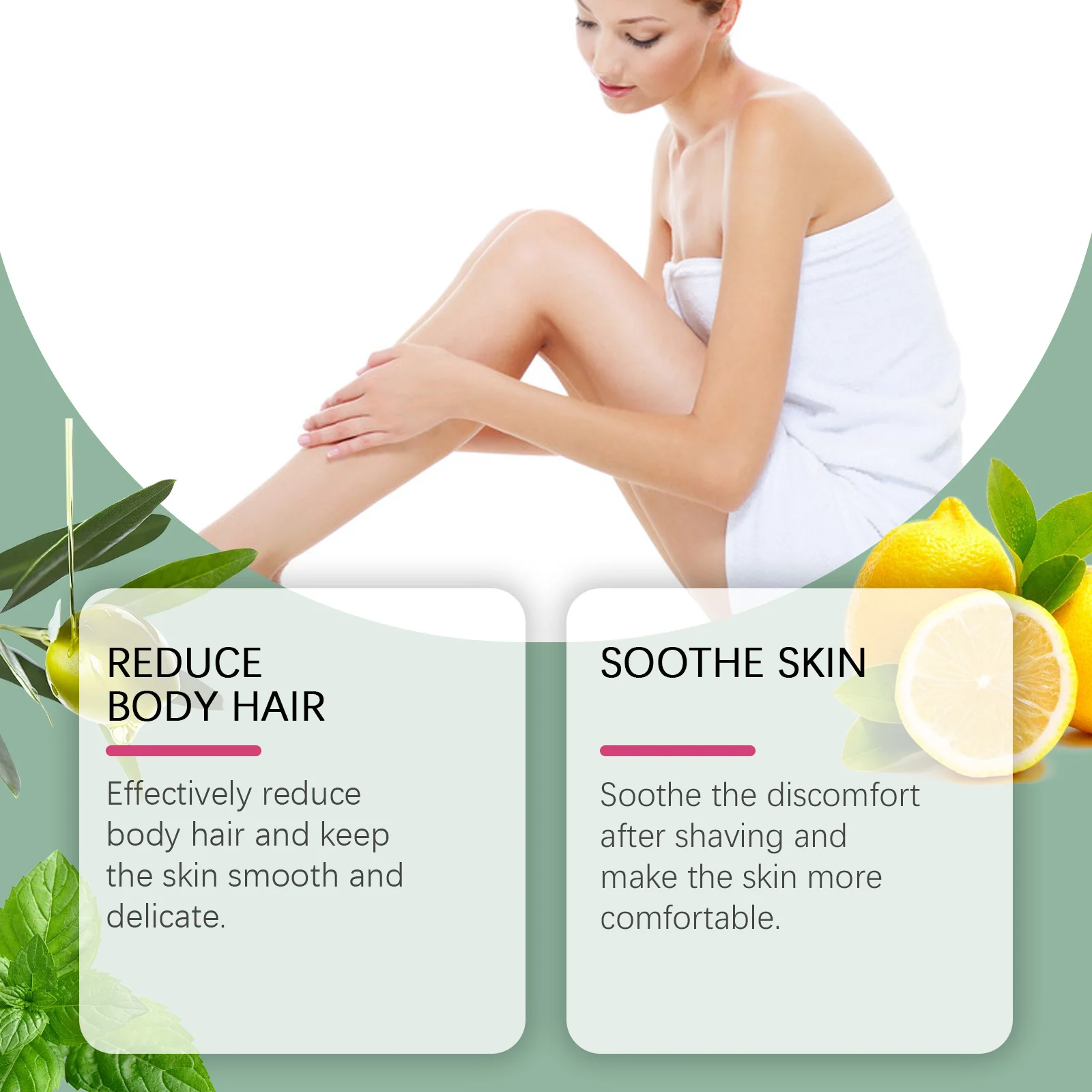 Body Hair Inhibiting Oil 60ml Plant-Based Treatment to Reduce Hair Growth & Smooth Skin 6 body hair inhibiting oil 60ml cih maa8acem desc 6