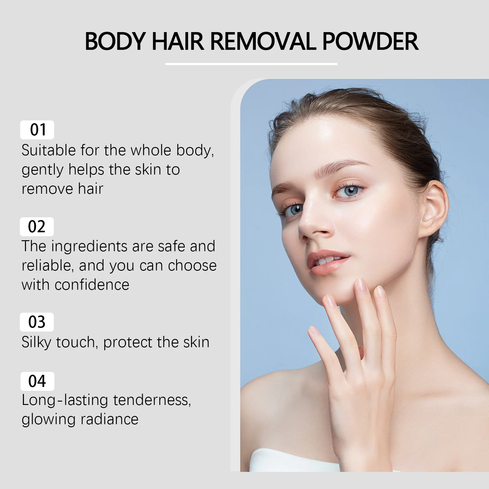 Body Hair Removal Powder All Skin Types Gentle Full Body Depilatory 8 body hair removal powder gentle skin cih n274d9s7 desc 8