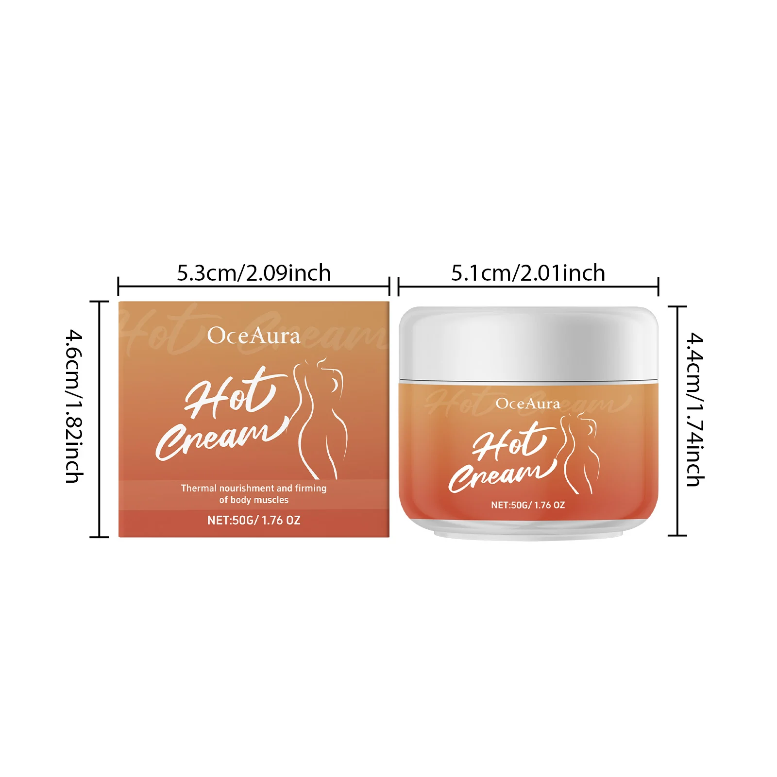Body Moisturizing Cream 50g with Thermal Penetration for Firming & Nourishing 1 body moisturizing cream thermal penetration 50g cih pmcpaajm desc 1