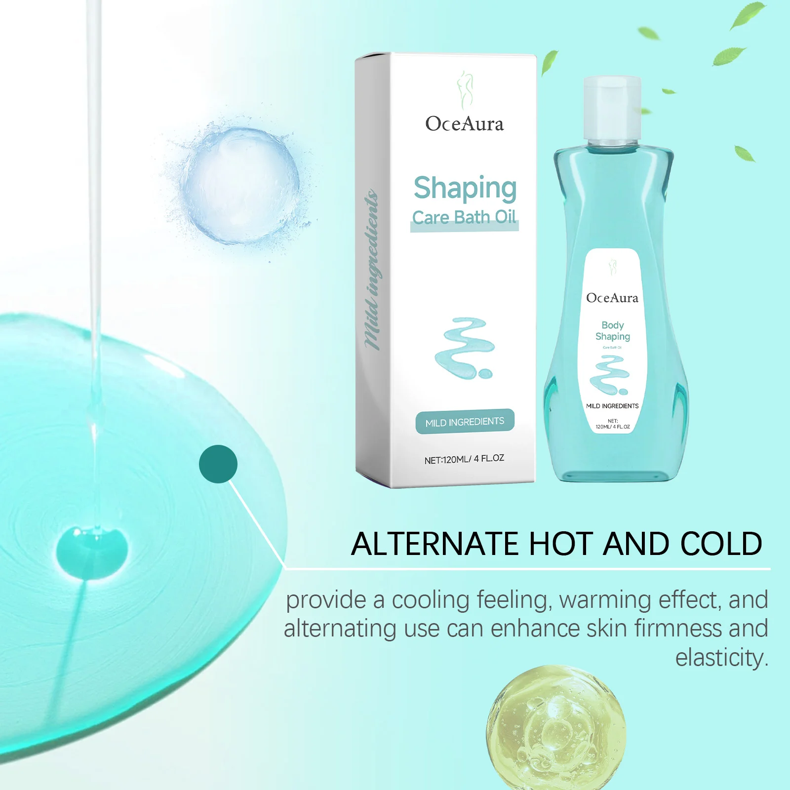 OceAura Shaping Care Bath Oil for Body Moisturizing, Firming & Slimming Massage 7 body shaping bath oil cih mu37psz8 desc 7