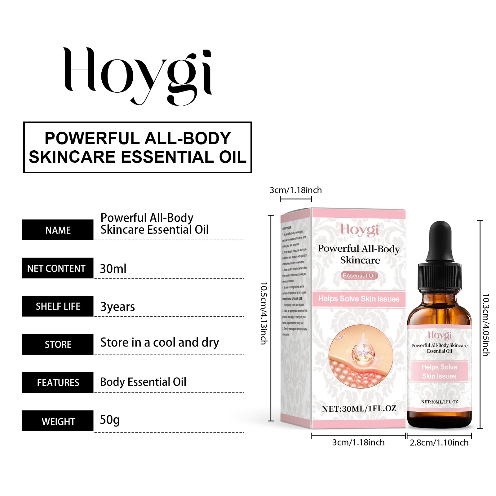 Body Skincare Oil 30ml Deep Moisturizing Anti-Aging Essential Oil for All Skin Types 1 body skincare oil 30ml moisturizing anti aging cih ybze9ht4 desc 1