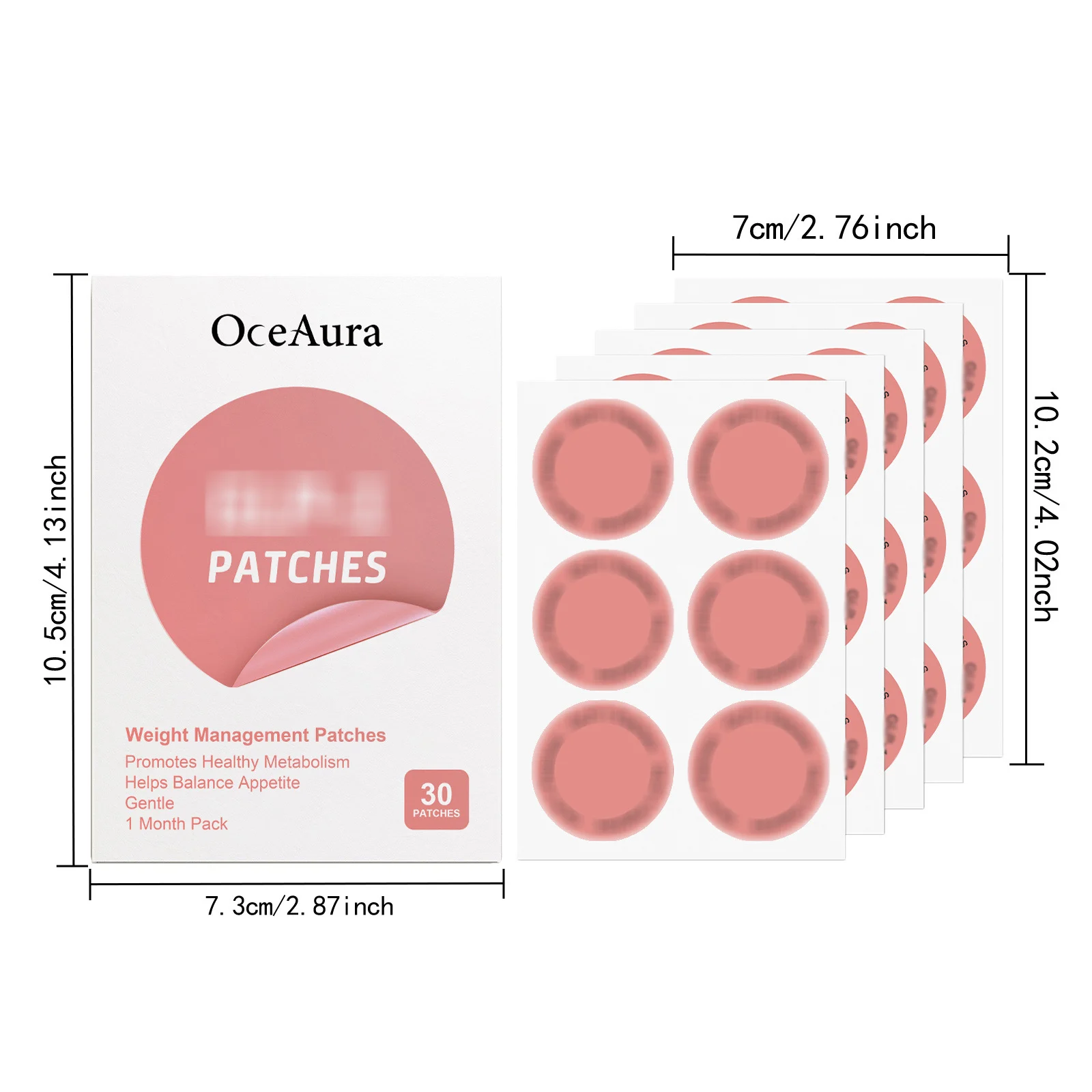 OceAura Body Slimming Patches – GLP-1 Weight Management Patches for Healthy Metabolism & Appetite Balance 1 body slimming weight management patches cih k8jjnqjn desc 1