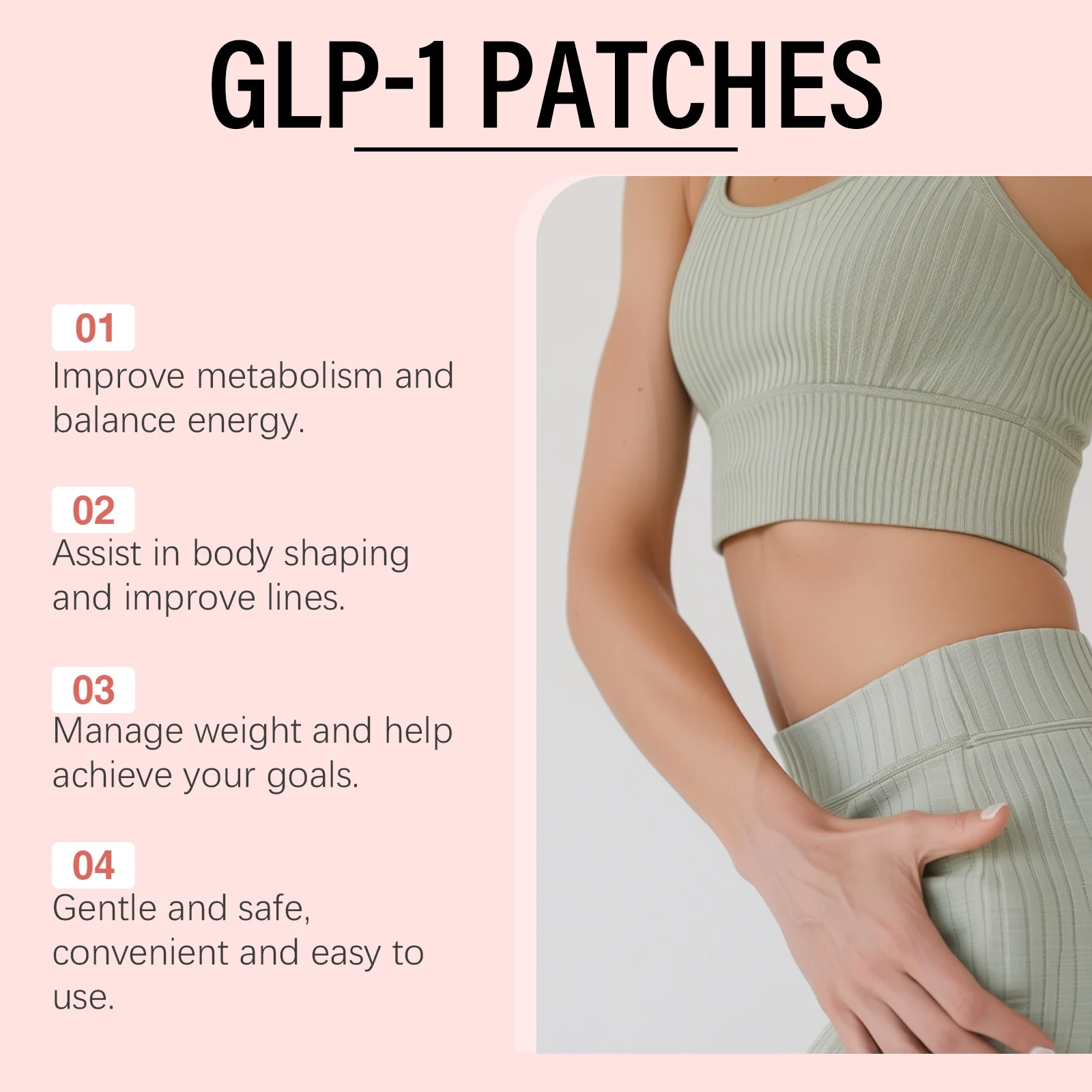OceAura Body Slimming Patches – GLP-1 Weight Management Patches for Healthy Metabolism & Appetite Balance 6 body slimming weight management patches cih k8jjnqjn desc 6