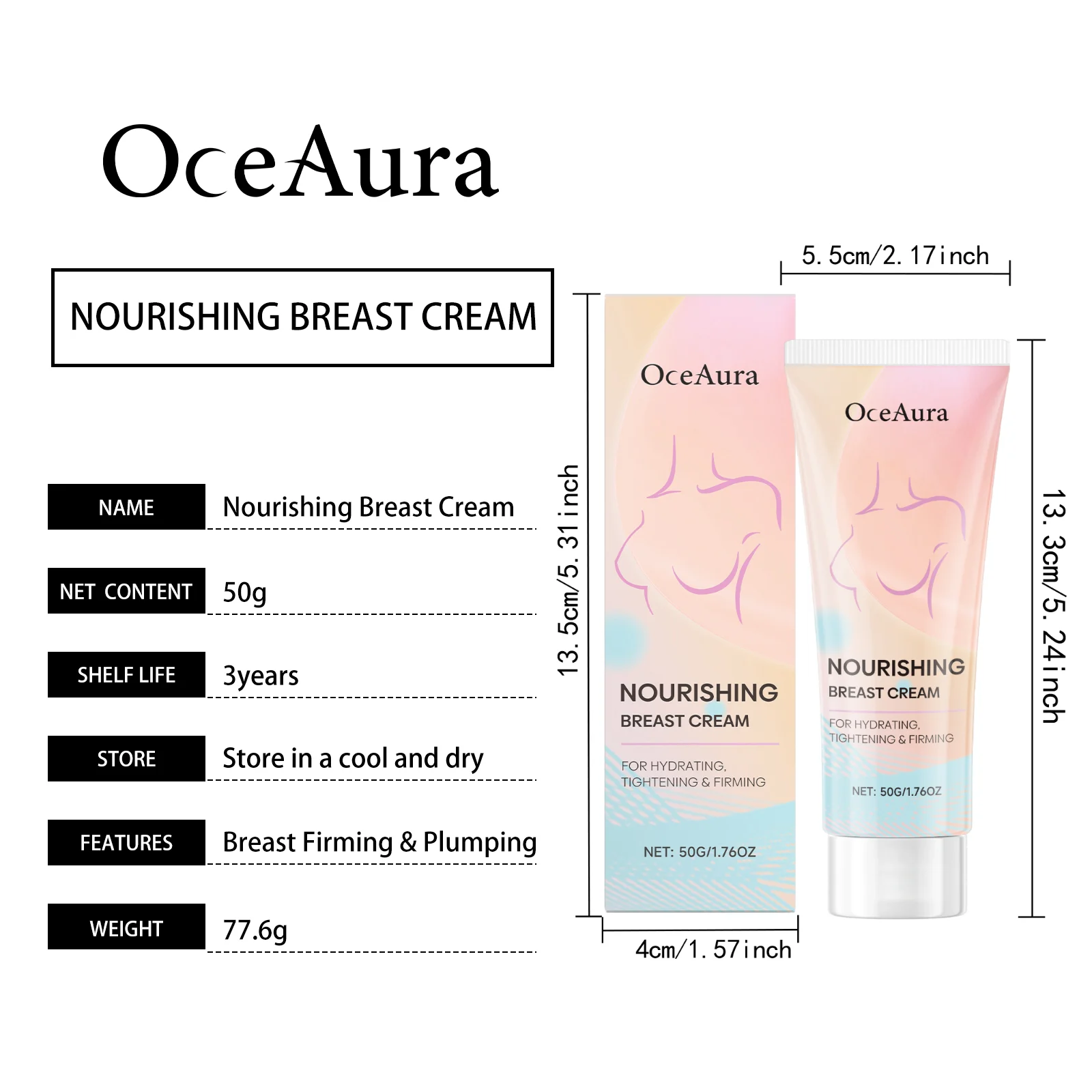 Breast Firming Cream 50g for Tightening, Lifting & Nourishing 1 breast firming cream 50g der y8yjxj59 desc 1