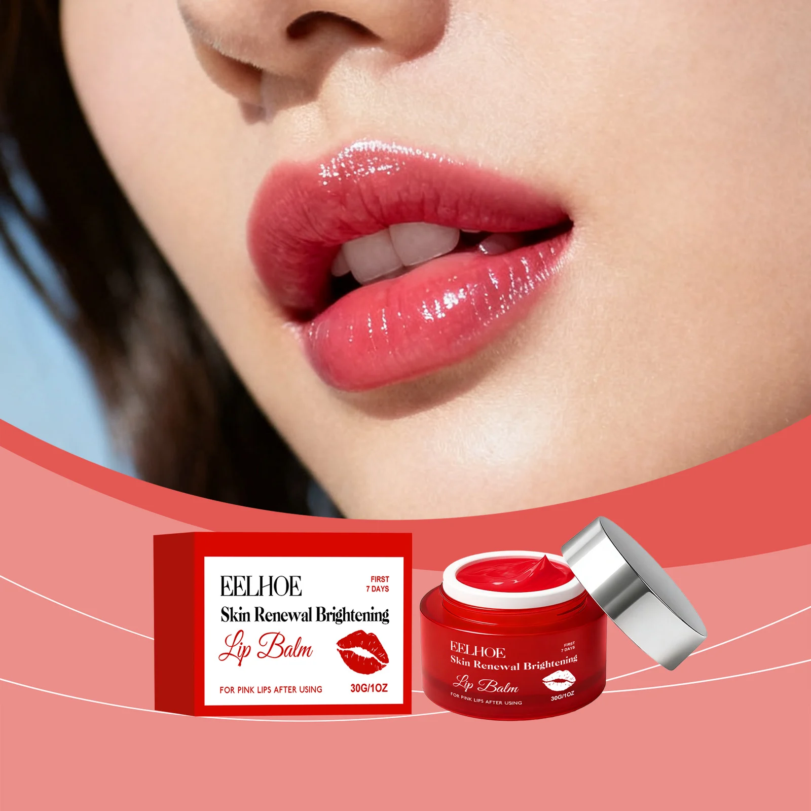 Brightening Lip Balm 30g, Hydrating Tint for Pink Lips, Nourishing & Renewing 2 brightening lip balm 30g renewing hydrating cih f32k38j5 desc 2