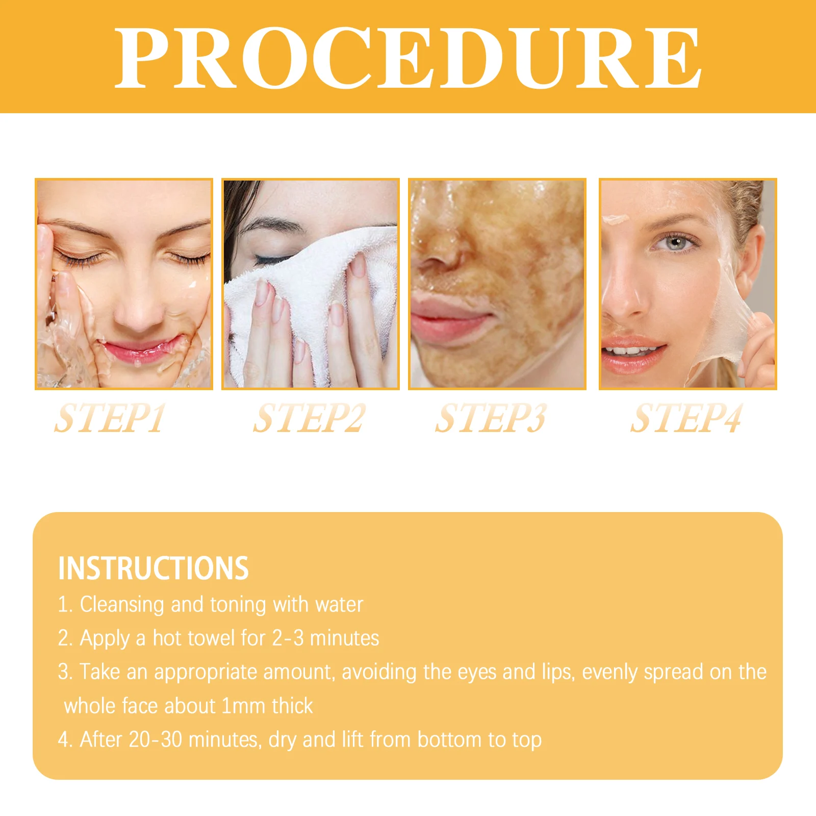 Brightening Peel-Off Mask 100g for Hydration & Even Skin Tone 3 brightening peel off mask 100g cih gkbdj4w4 desc 3