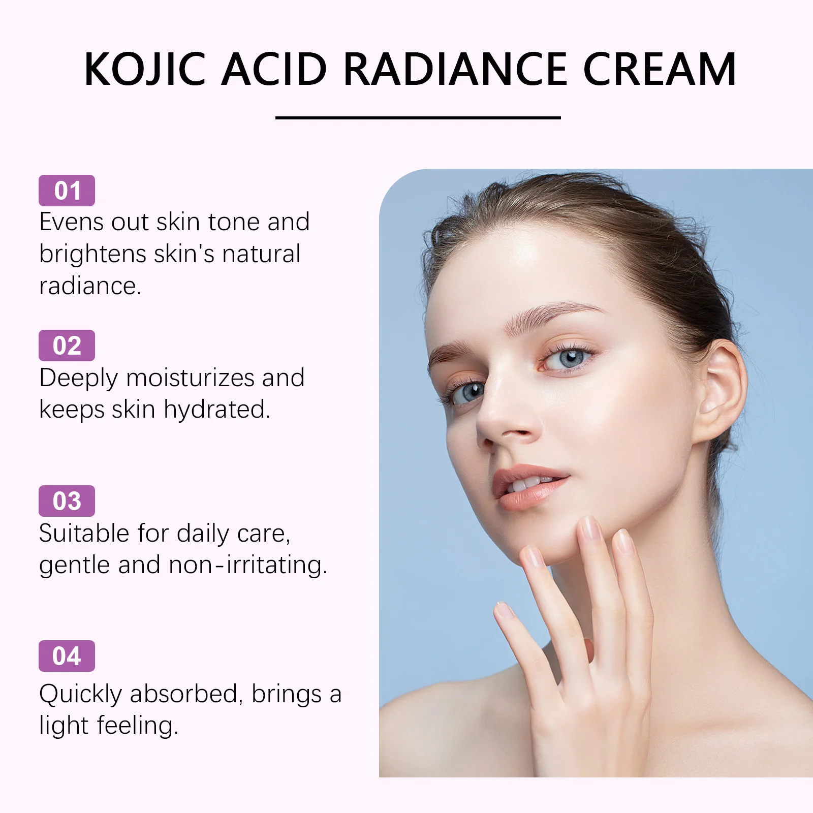 OceAura Brightening Radiance Cream with Kojic Acid & Alpha Arbutin for Women 5 brightening radiance cream cih xqvhjzj2 desc 6