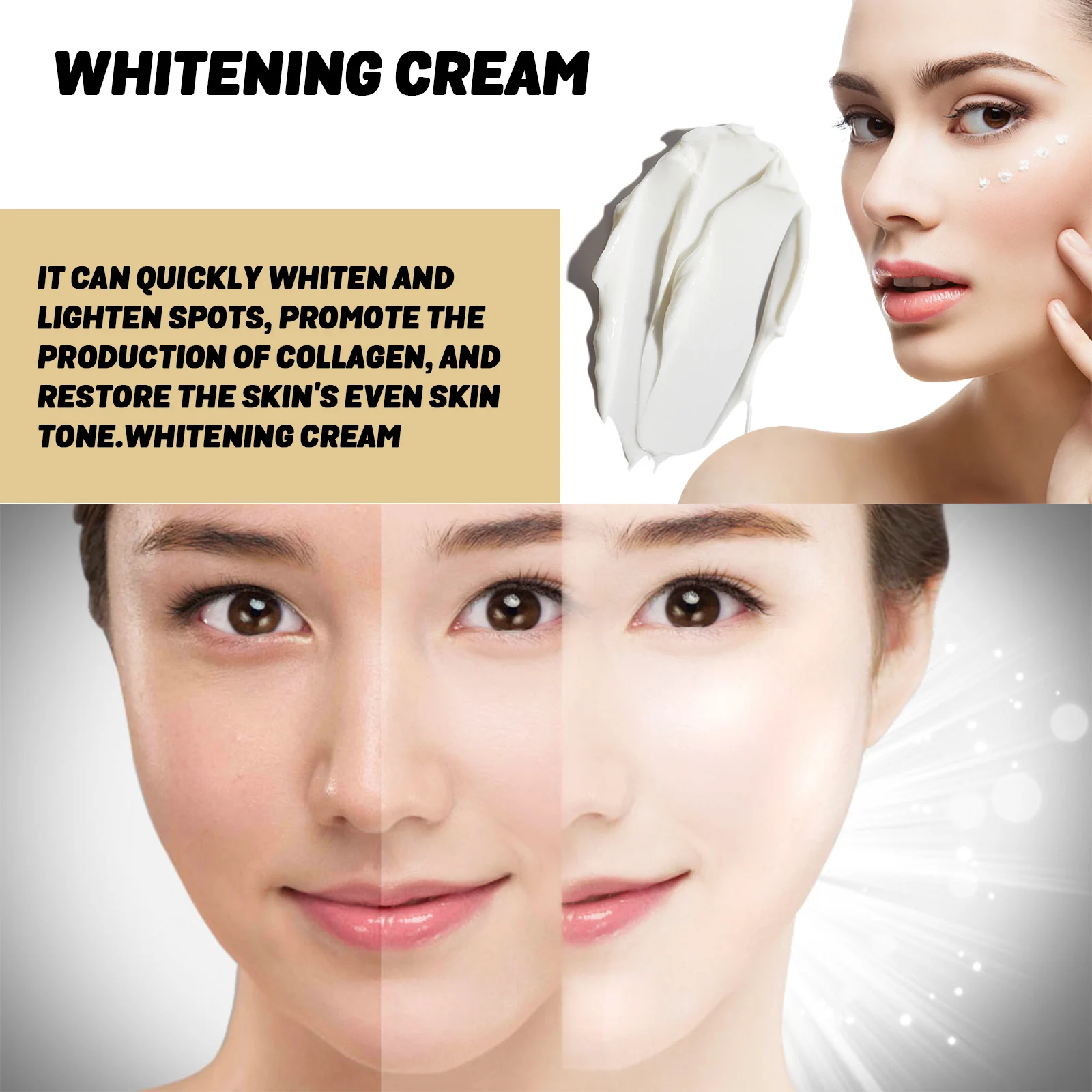 OUHOE Brightening Cream with Niacinamide & Coconut Oil, Whitening, Hydrating, Anti-Aging 7 brightening whitening face cream cih gputy4mu desc 7
