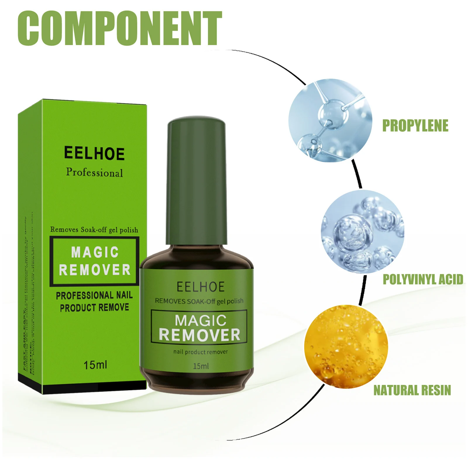 Burst Nail Polish Remover 15ml Fast Soak-Off Gel Nail Remover for Salon & Home Use 2 burst nail polish remover 15ml fast soak off gel remover cih gw788xxx desc 2