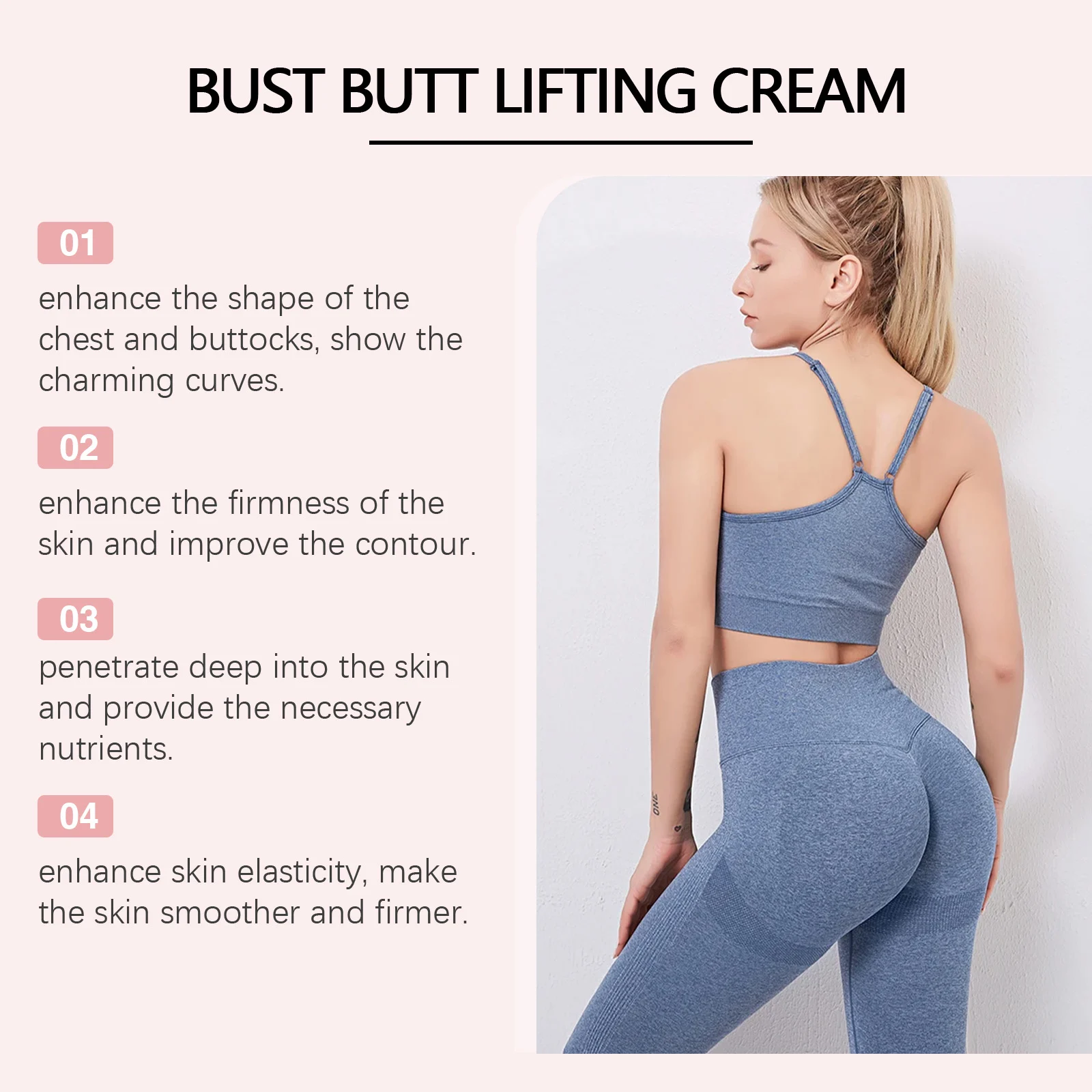 Bust and Butt Lifting Cream 30g for Firming, Shaping and Nourishing Skin 8 bust butt lifting firming cream 30g cih gdcb7asm desc 8