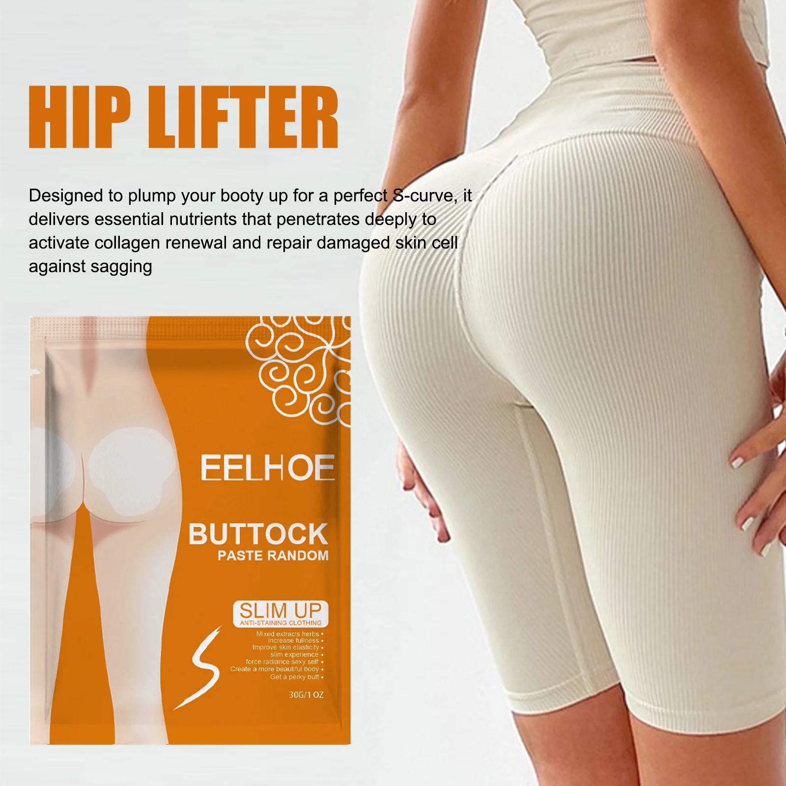 Buttock Lift Patch for Firming and Plumping Skin, 2pcs 1 buttock lift patch firming plumping skin cih wmhpza3q desc 2