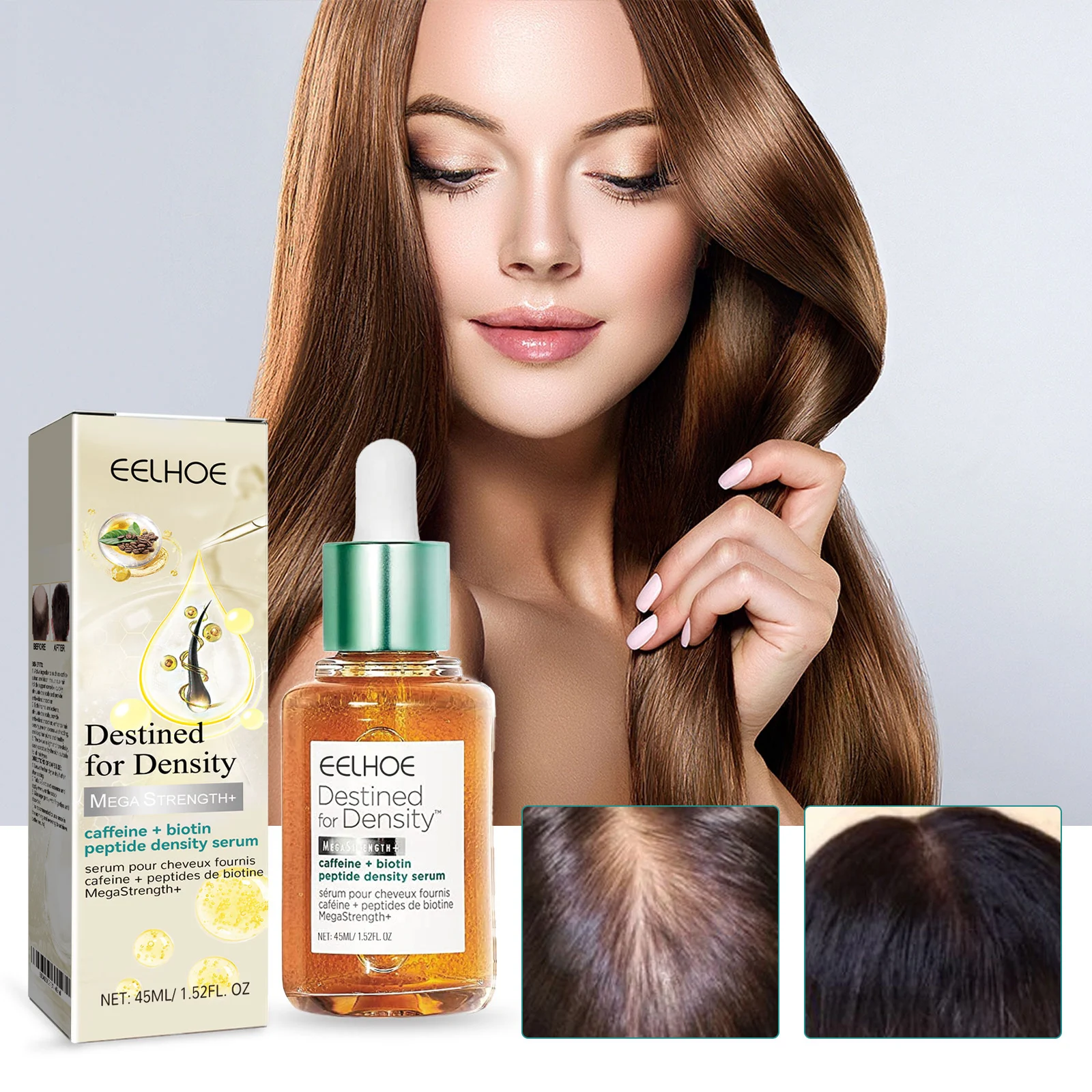 Hair Growth Serum Caffeine + Biotin Peptide Density Serum for Thinning Hair 45ml 2 caffeine biotin peptide hair growth serum 45ml cih hf5esz2z desc 2