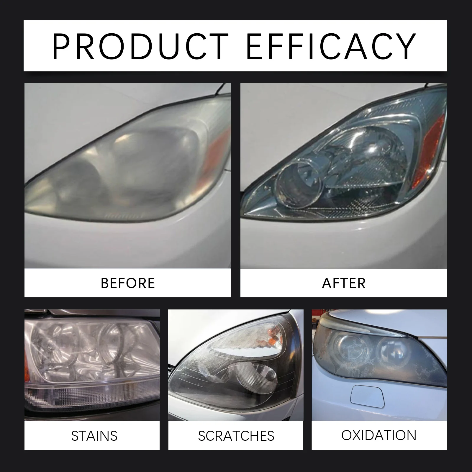 Car Headlight Repair Spray 100ml for Scratches, Yellowing & Oxidation 9 car headlight repair spray 100ml cih usqbrdts desc 9
