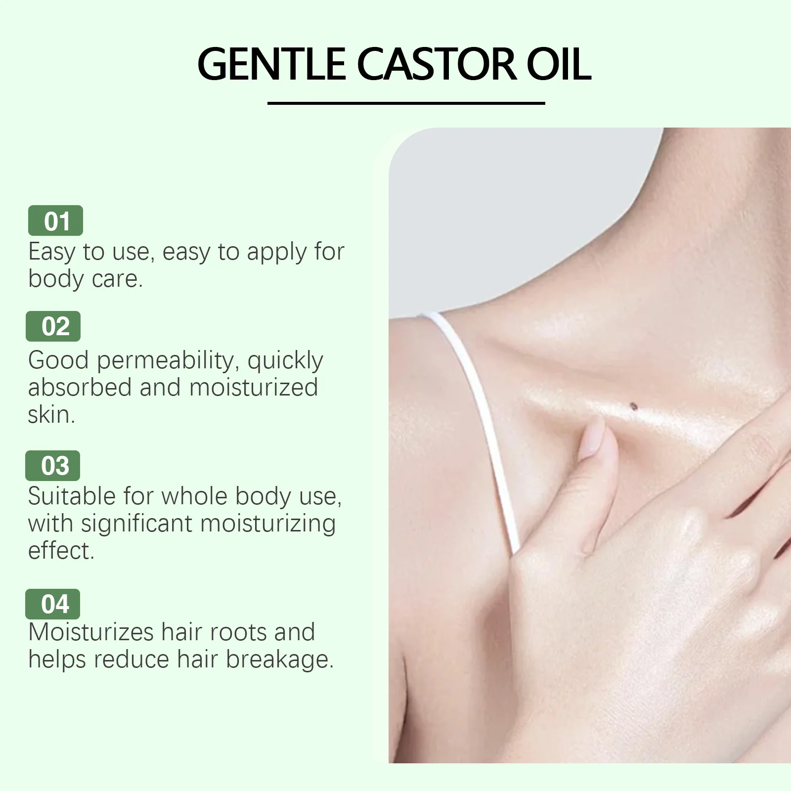 Castor Oil Multi-Effect Oil 100ml for Hair & Skin Nourishment Moisturizing Repair 8 castor oil multi effect oil 100ml cih xu3dh6es desc 8