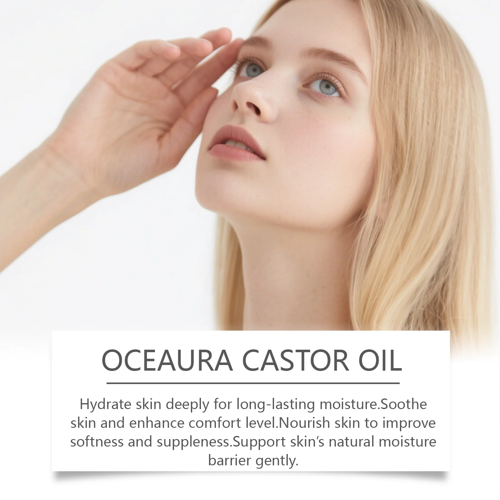 OceAura Castor Oil Roll-On Serum for Deep Hydration, Gentle Soothing & Nourishing 11 castor oil roll on serum der jx73njp6 desc 11
