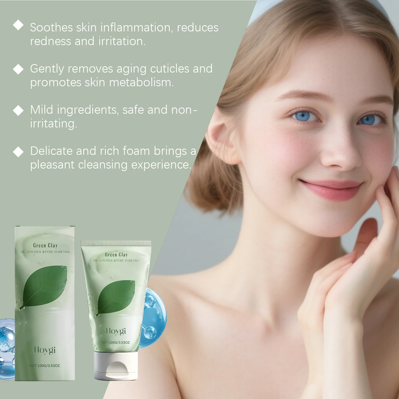 Hoygi Centella Asiatica Hydrating Facial Cleanser for Oil Control & Pore Purifying 100g 6 centella asiatica facial cleanser der jnvqgh2g desc 6