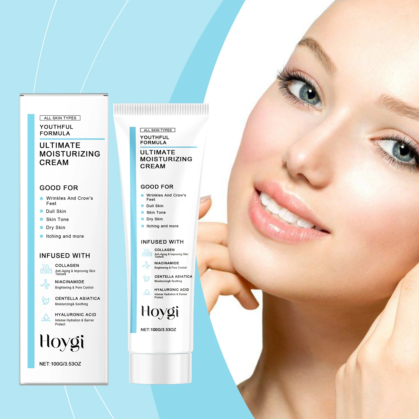 Centella Asiatica Moisturizing Cream 100g for Deep Hydration, Anti-Aging & Brightening 2 centella asiatica moisturizing cream 100g cih qcmxdvum desc 2