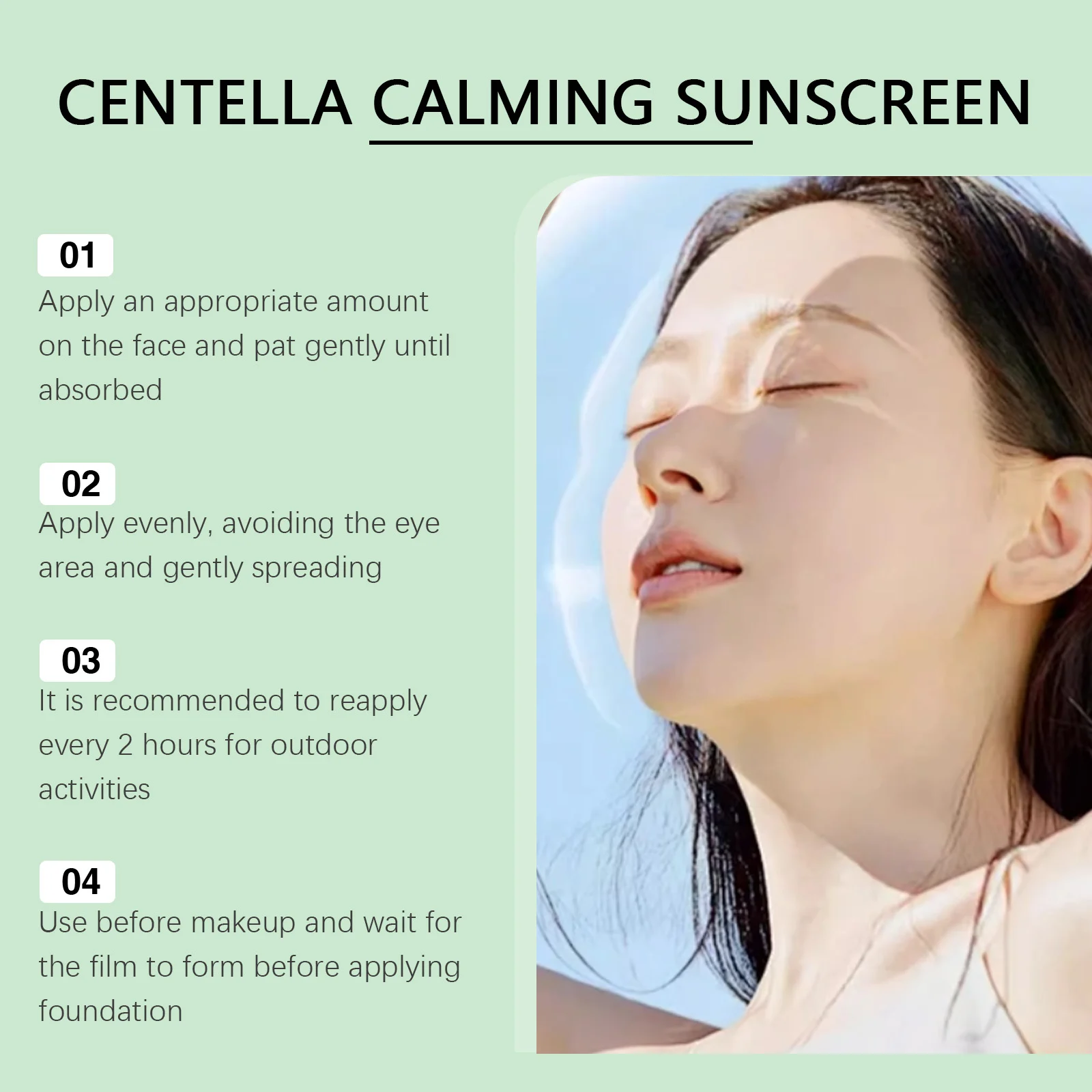 Centella Asiatica Sunscreen SPF50 PA+++ Broad Spectrum Face Sunscreen 50g 10 centella asiatica spf50 pa broad spectrum face sunscreen 50g der bf6pwt52 desc 10