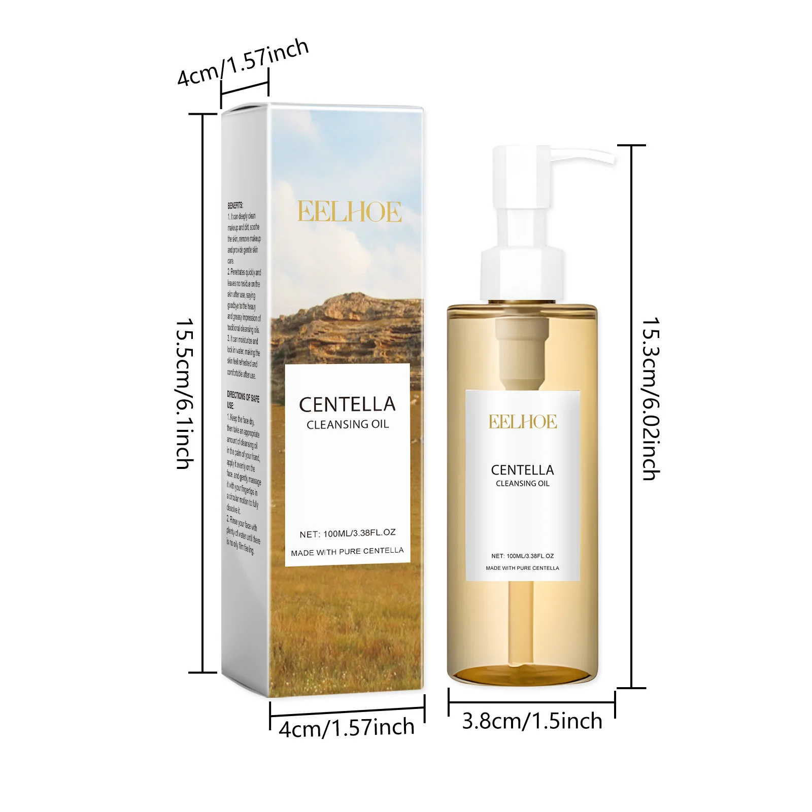 Centella Cleansing Oil 100ml Lightweight Makeup Remover for Face, Eyes & Lips 1 centella cleansing oil 100ml cih kvsc26n2 desc 1