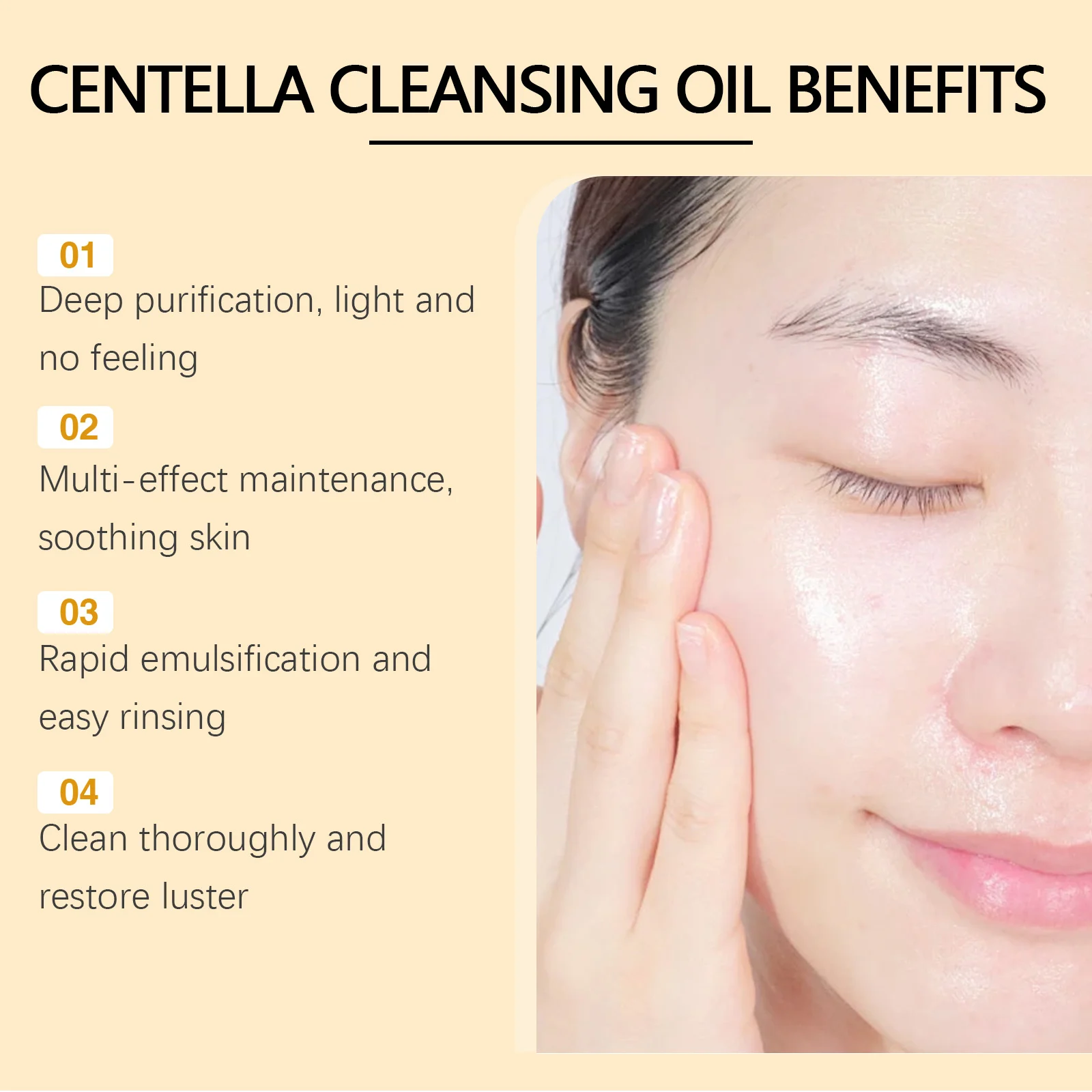 Centella Cleansing Oil 100ml Lightweight Makeup Remover for Face, Eyes & Lips 5 centella cleansing oil 100ml cih kvsc26n2 desc 5